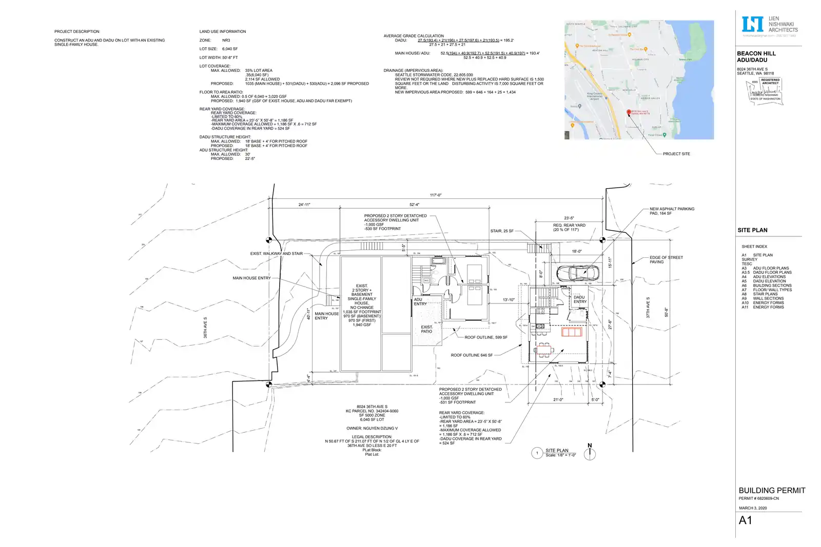 Site plan for 8024 36th Ave S