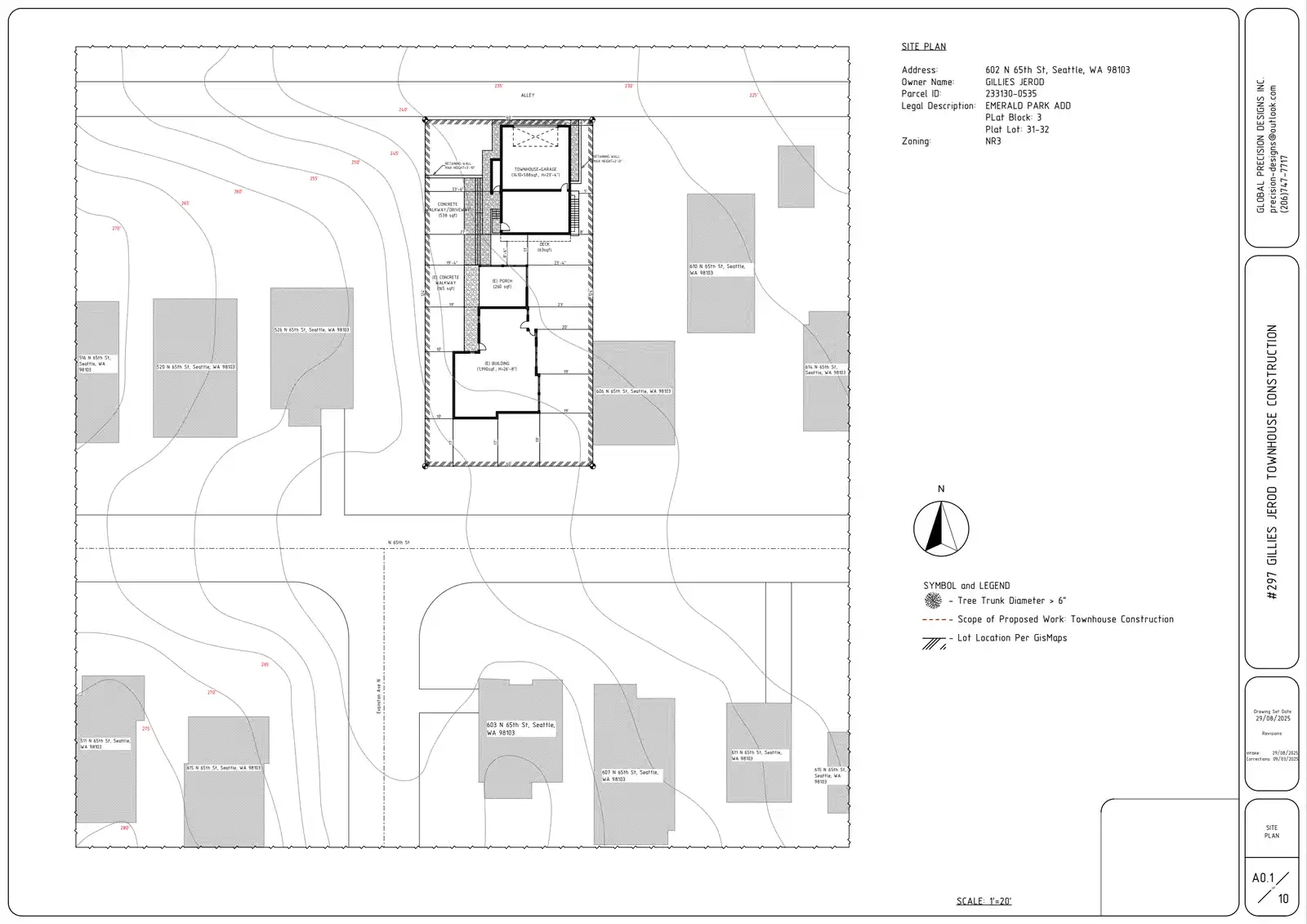 Site plan for 602 N 65th St