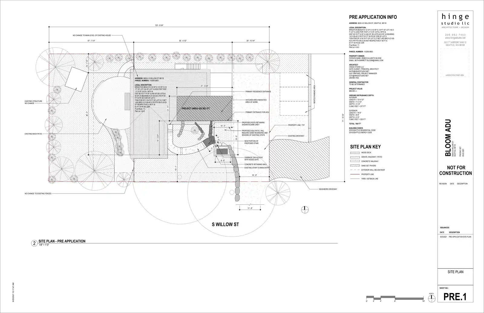 Site plan for 5630 A S Willow St