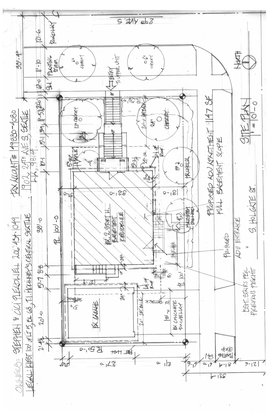 Site plan for 1902 24th Ave S