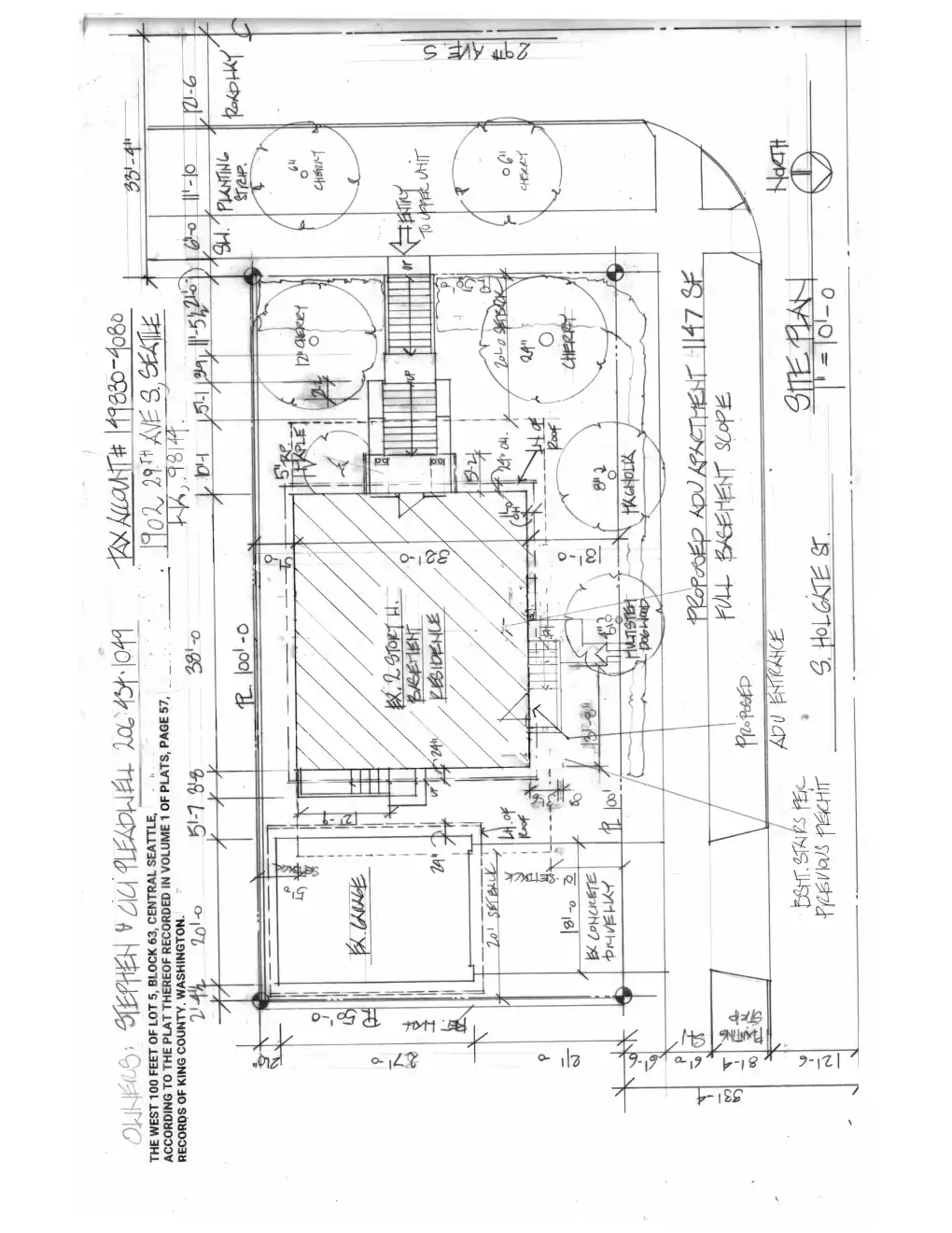 Site plan for 1902 29th Ave S