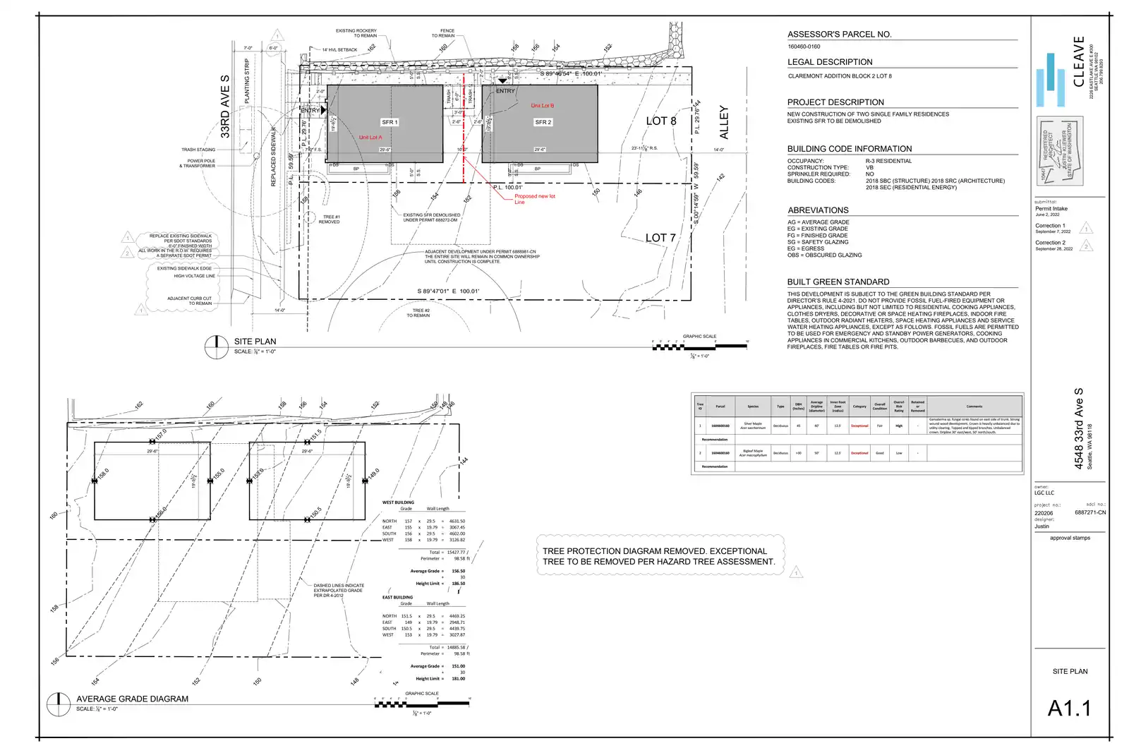 Site plan for 4548 A 33rd Ave S