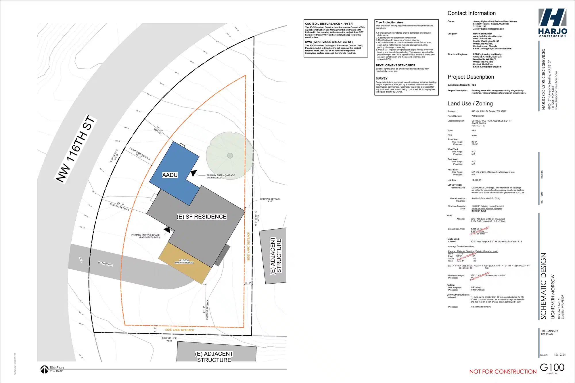 Site plan for 845 NW 116th St