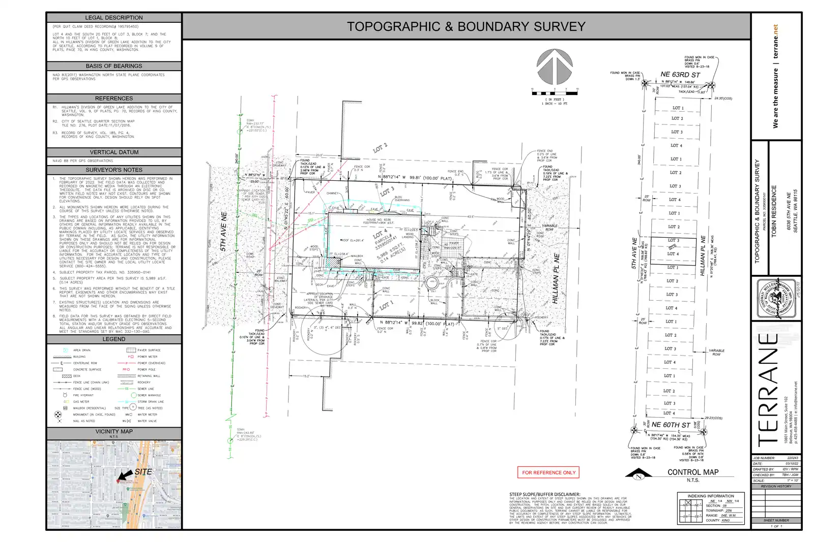 Site plan for 8314 30th Ave NW