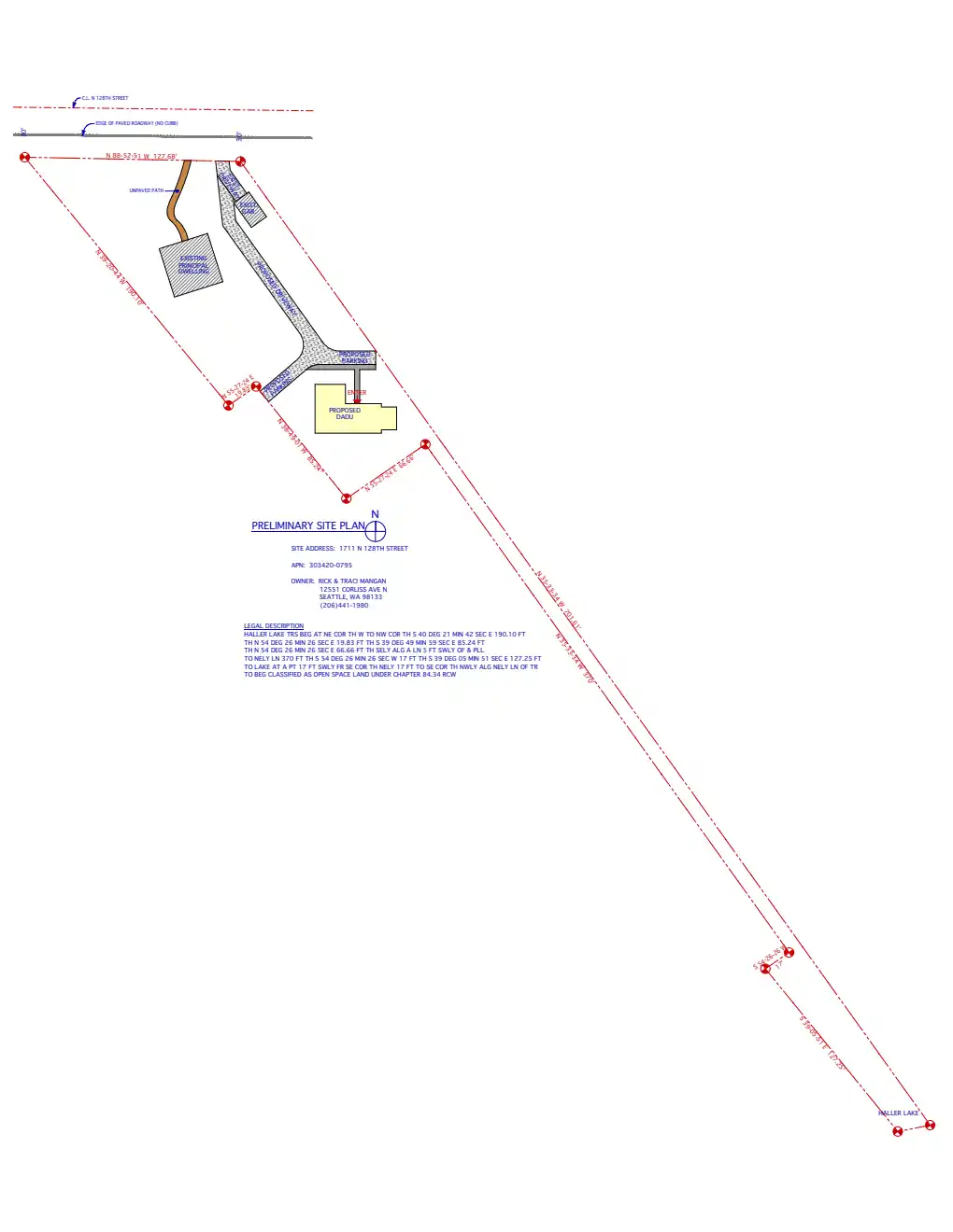 Site plan for 1707 N 128th St