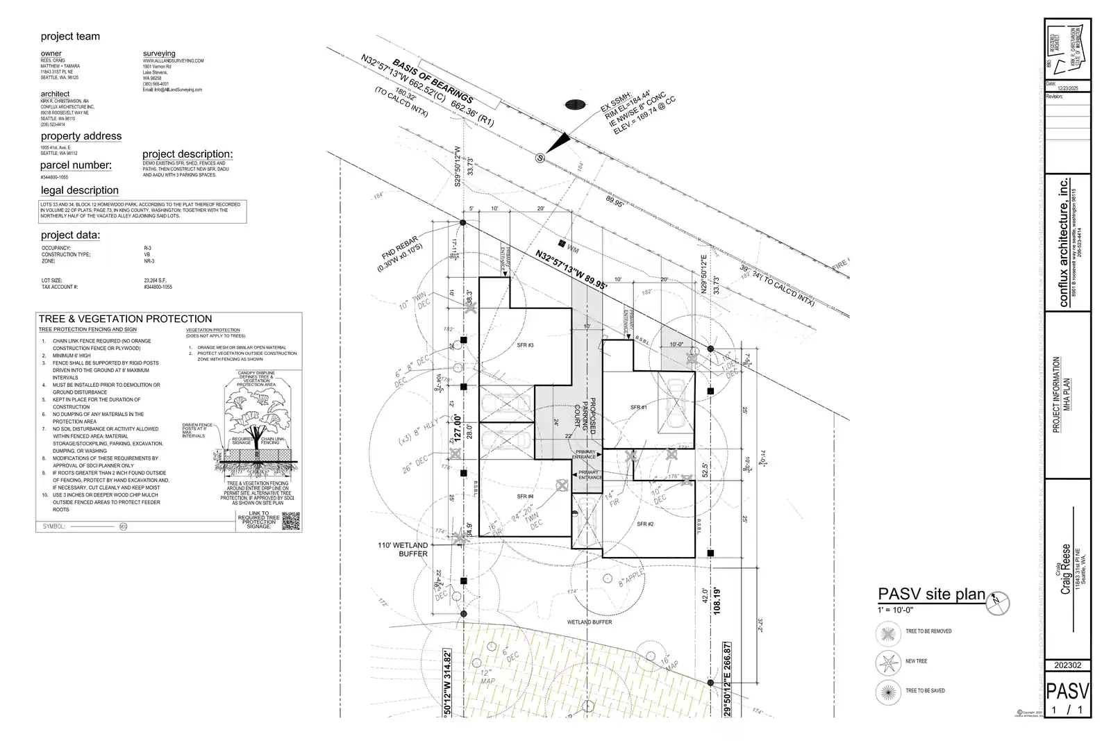 Site plan for 11843 31st Pl NE