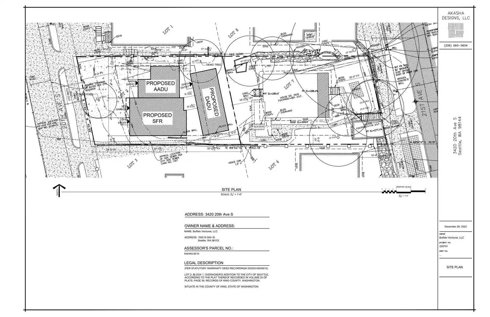 Site plan for 3420 20th Ave S
