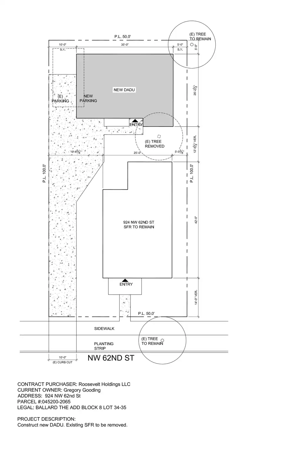 Site plan for 926 NW 62nd St
