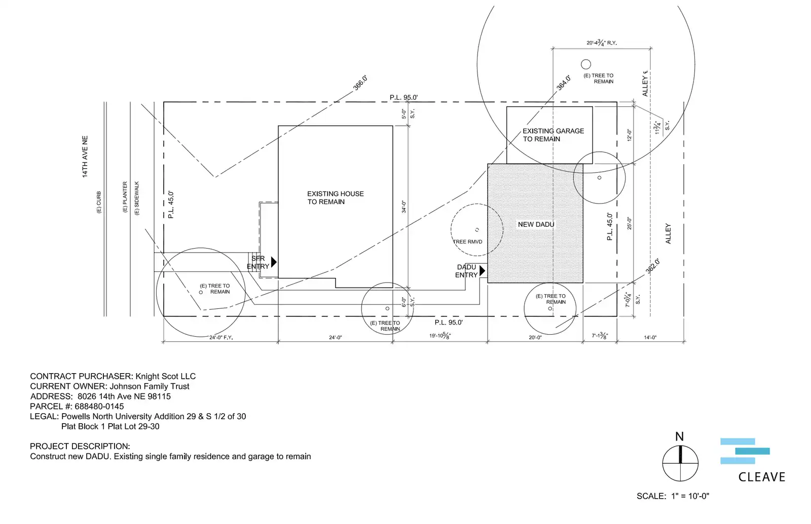 Site plan for 8024 14th Ave NE
