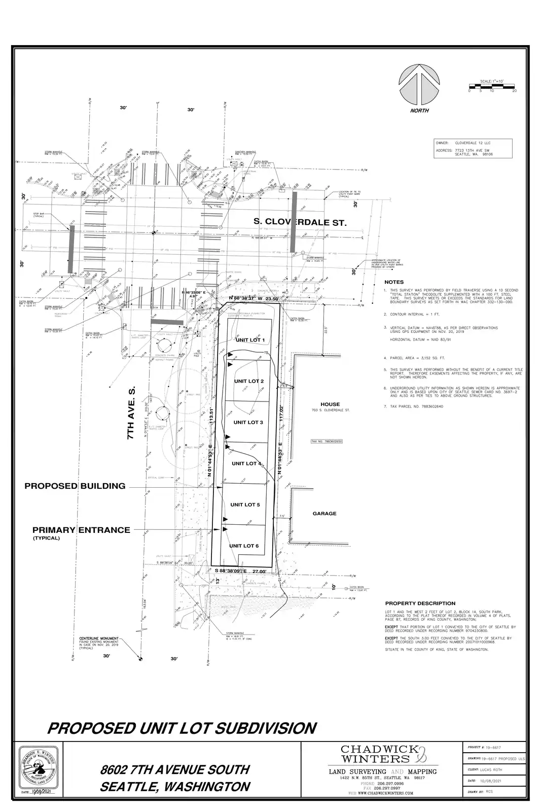 Site plan for 8602 7th Ave S