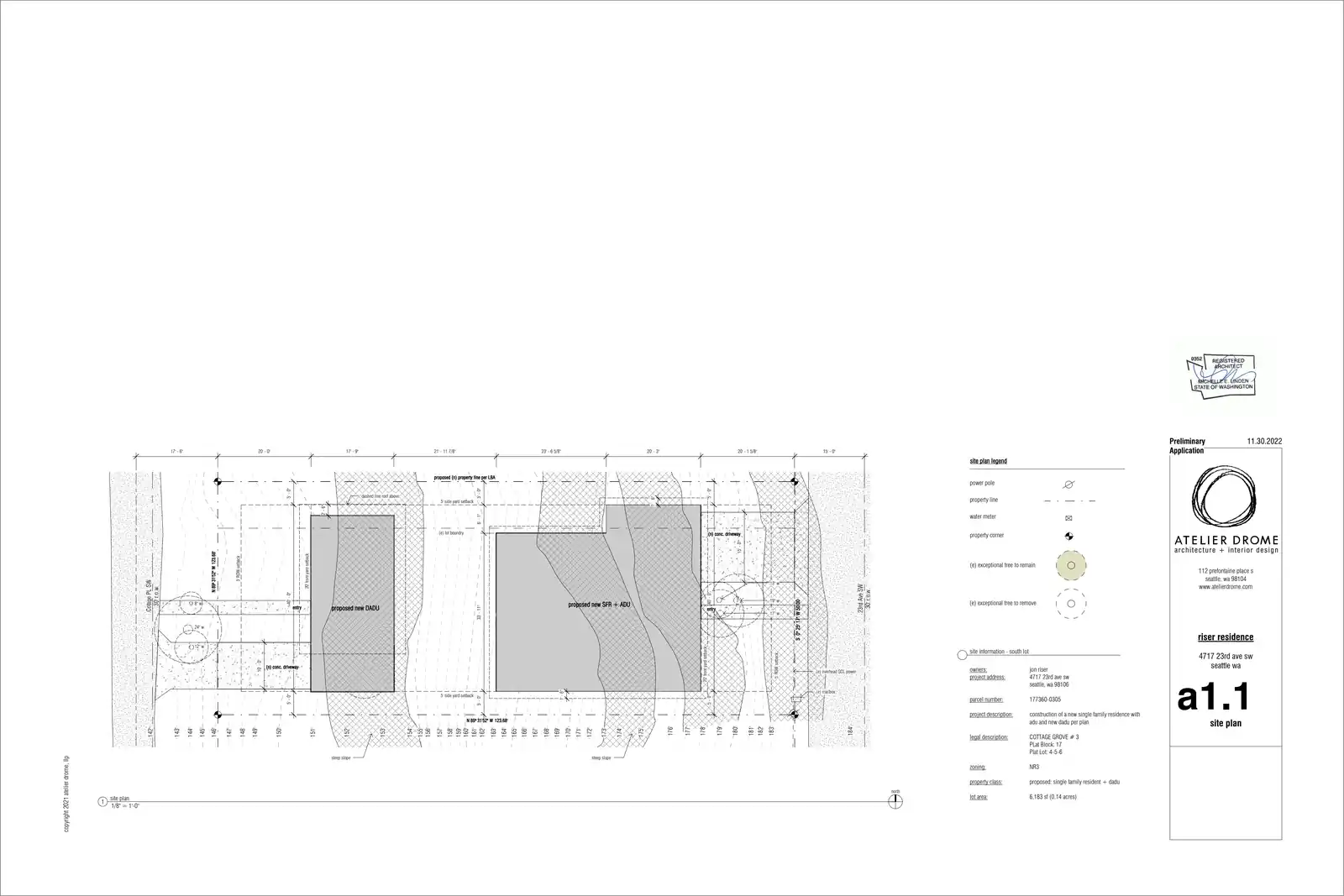 Site plan for 4717 23rd Ave SW