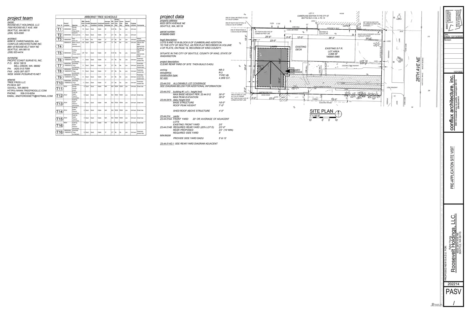 Site plan for 6021 28th Ave NE
