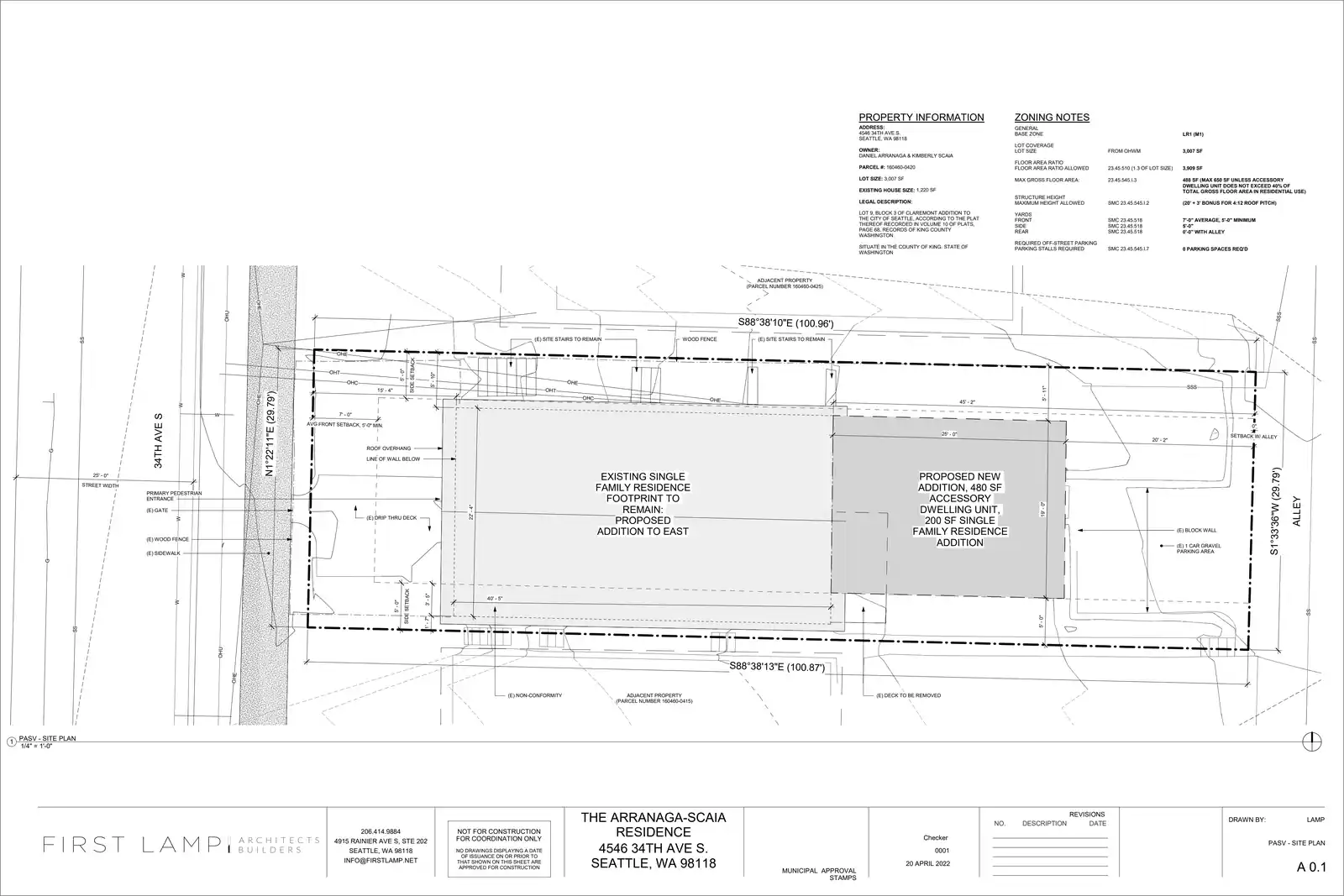 Site plan for 4546 34th Ave S