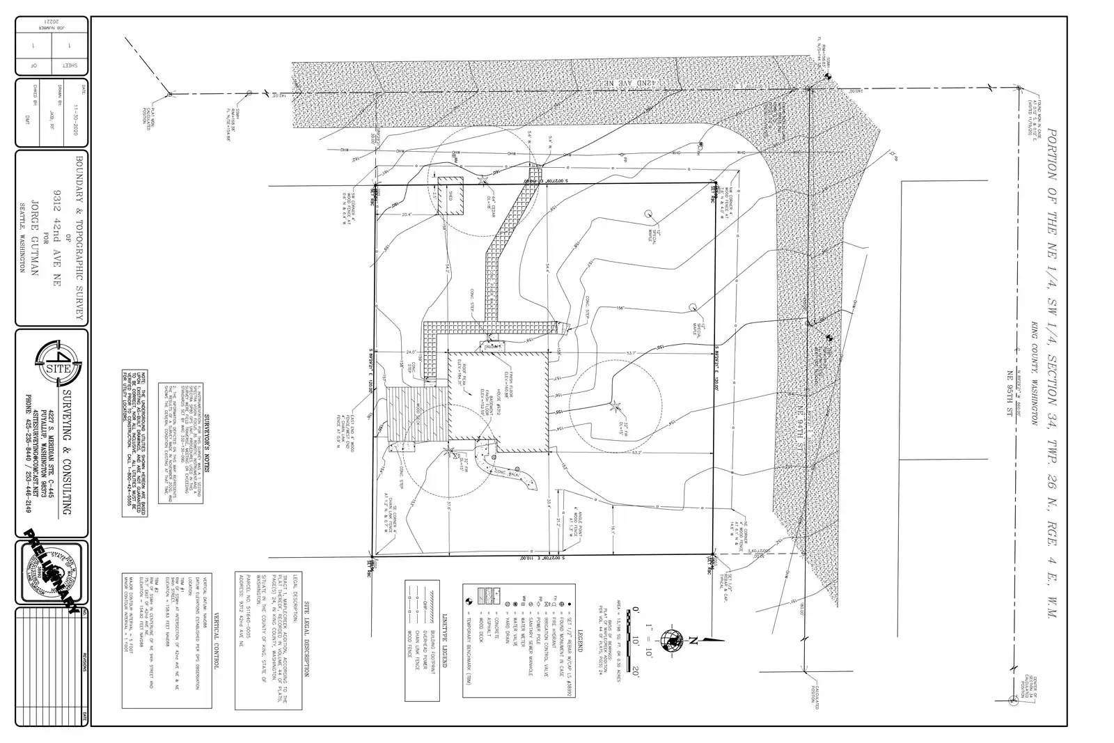 Site plan for 4209 NE 94th St
