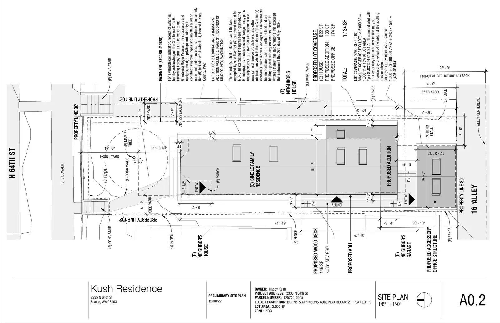 Site plan for 2335 N 64th St