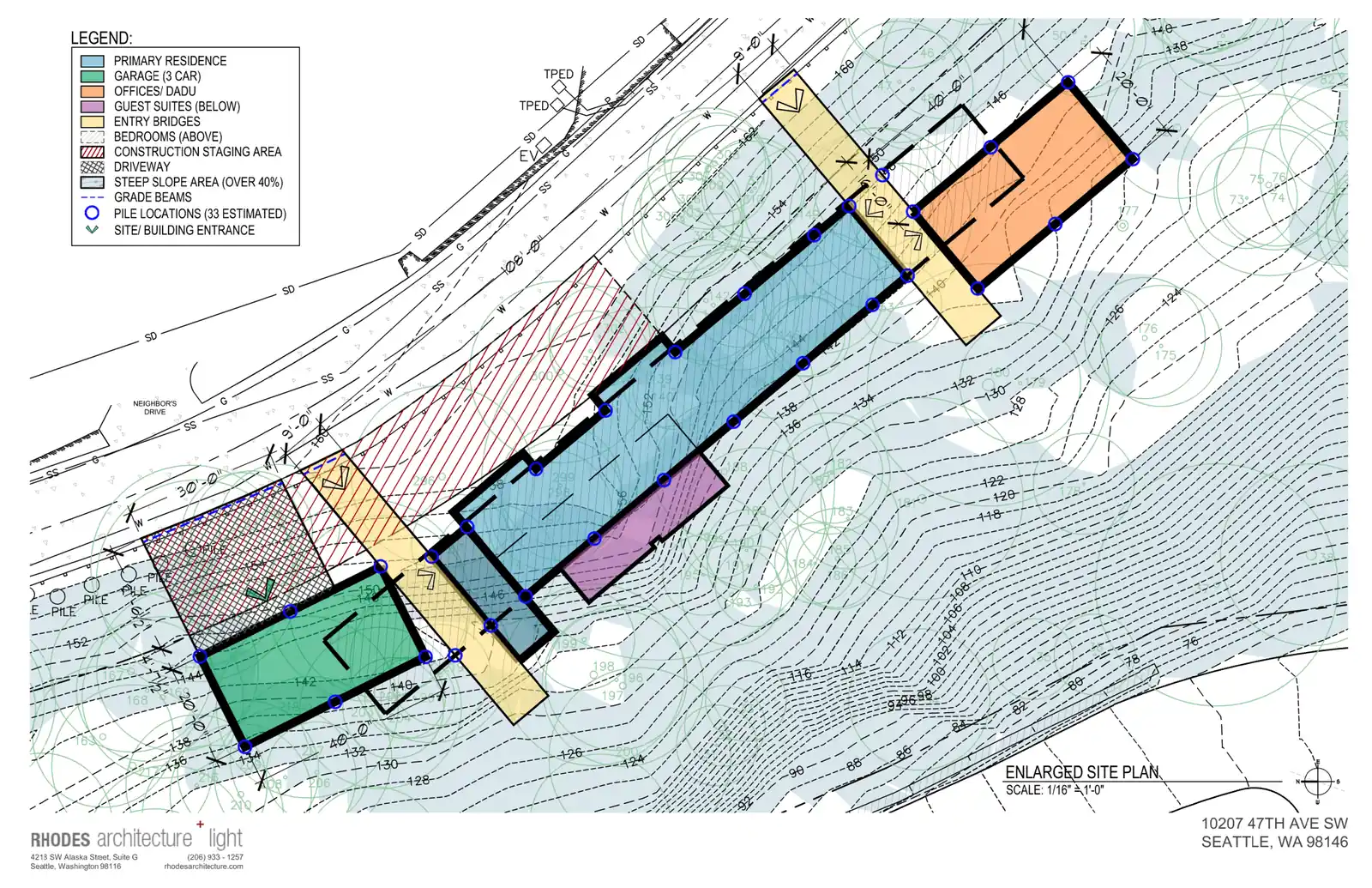 Site plan for 10207 47th Ave SW