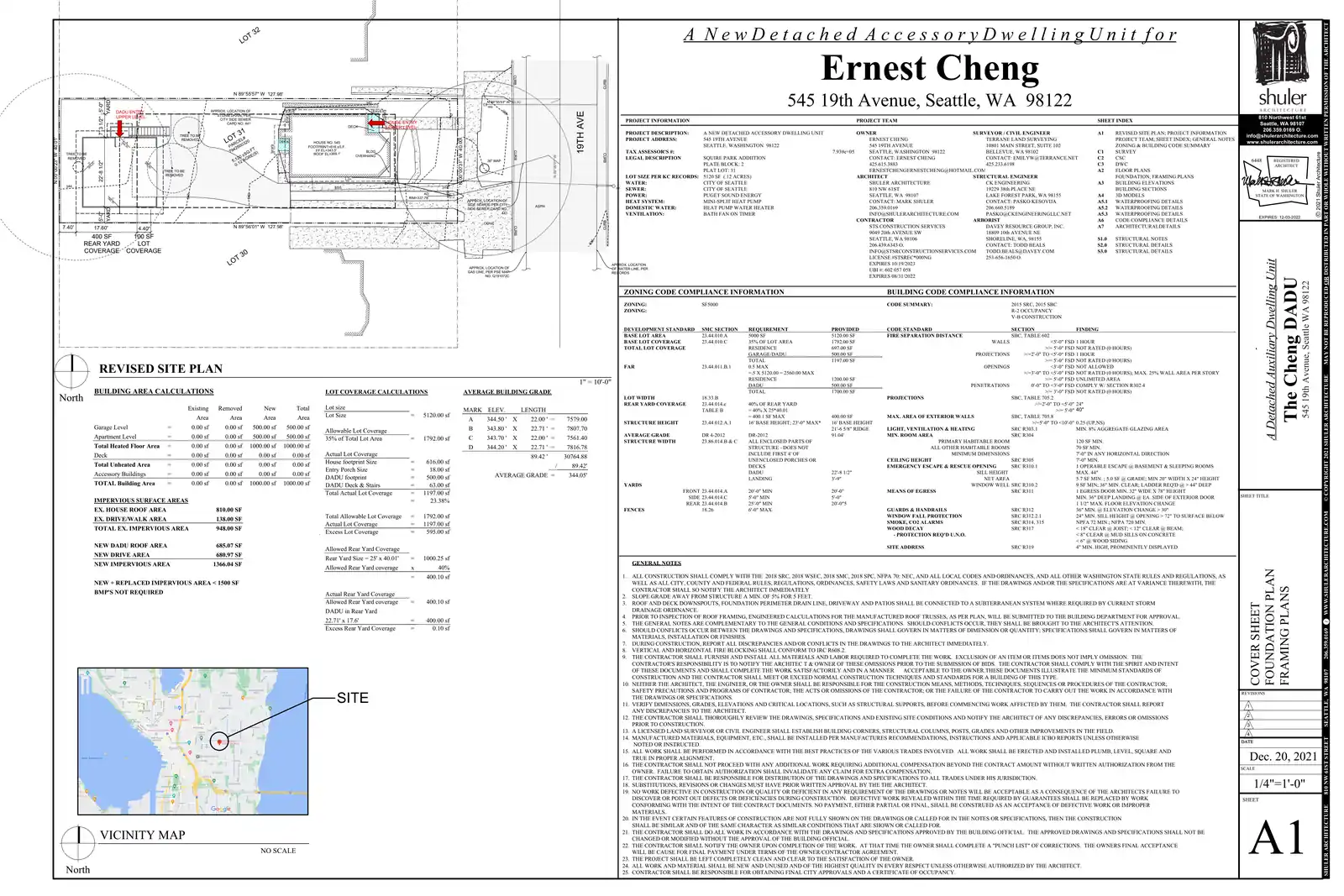 Site plan for 545 19th Ave