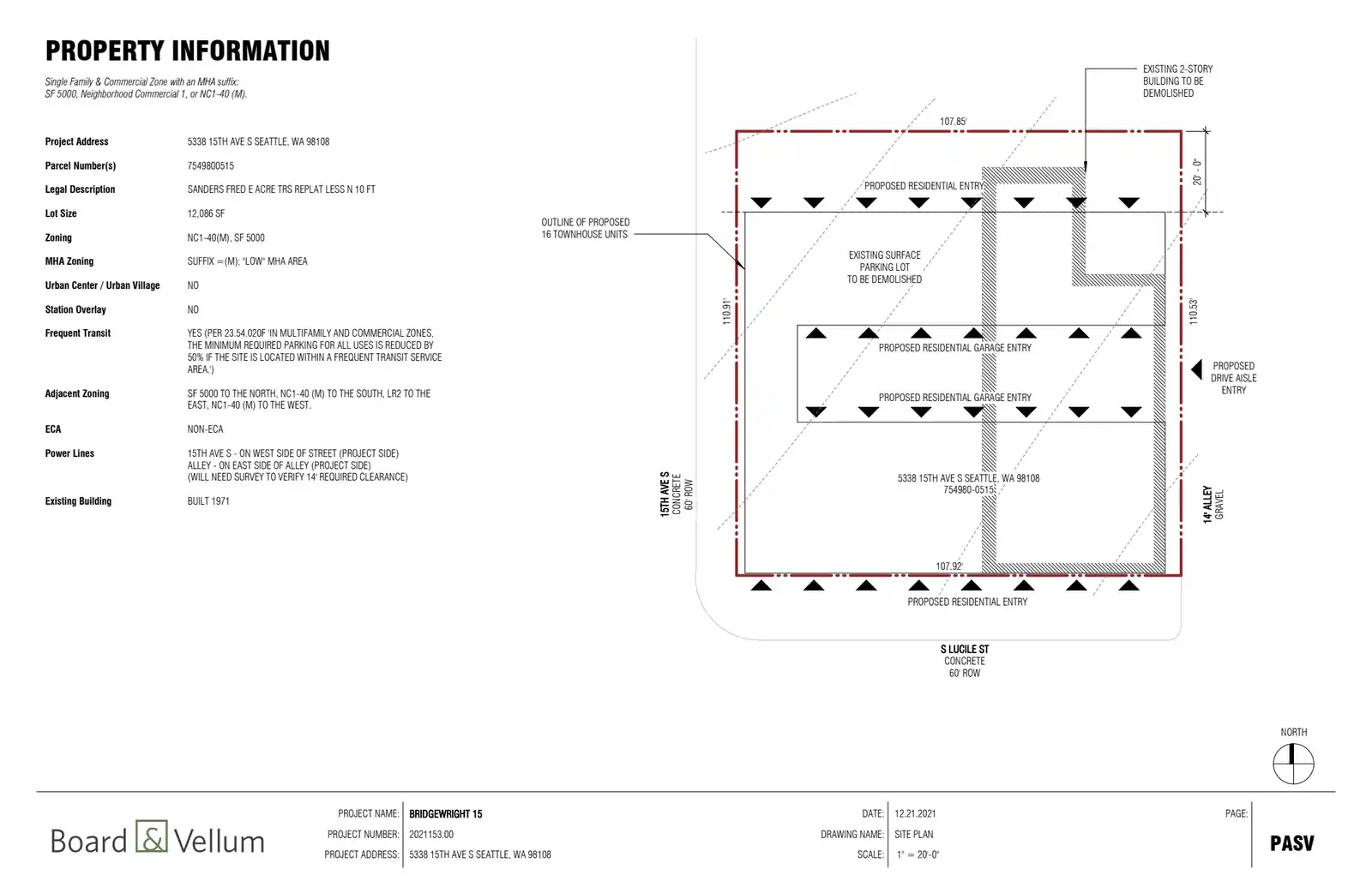 Site plan for 5338 15th Ave S