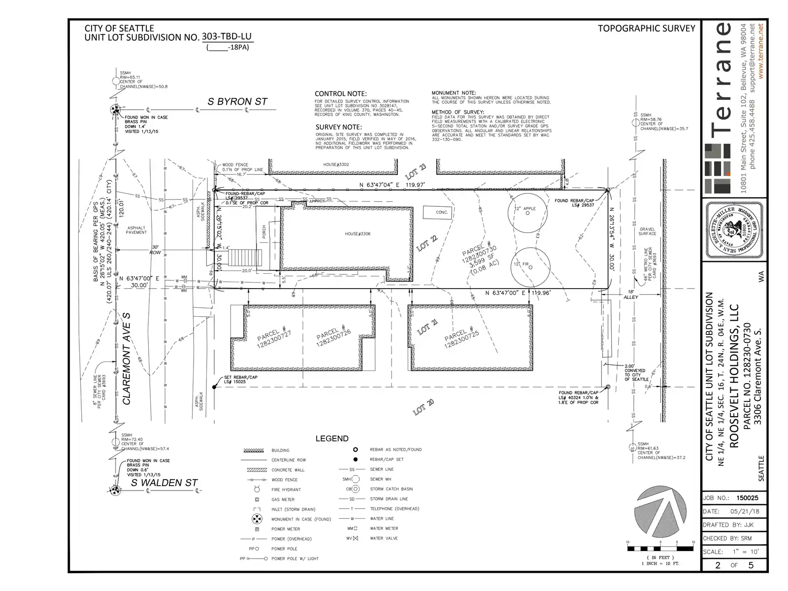 Site plan for 3306 Claremont Ave S