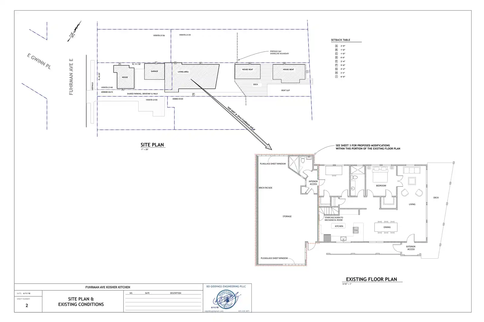 Site plan for 2944 Fuhrman Ave E