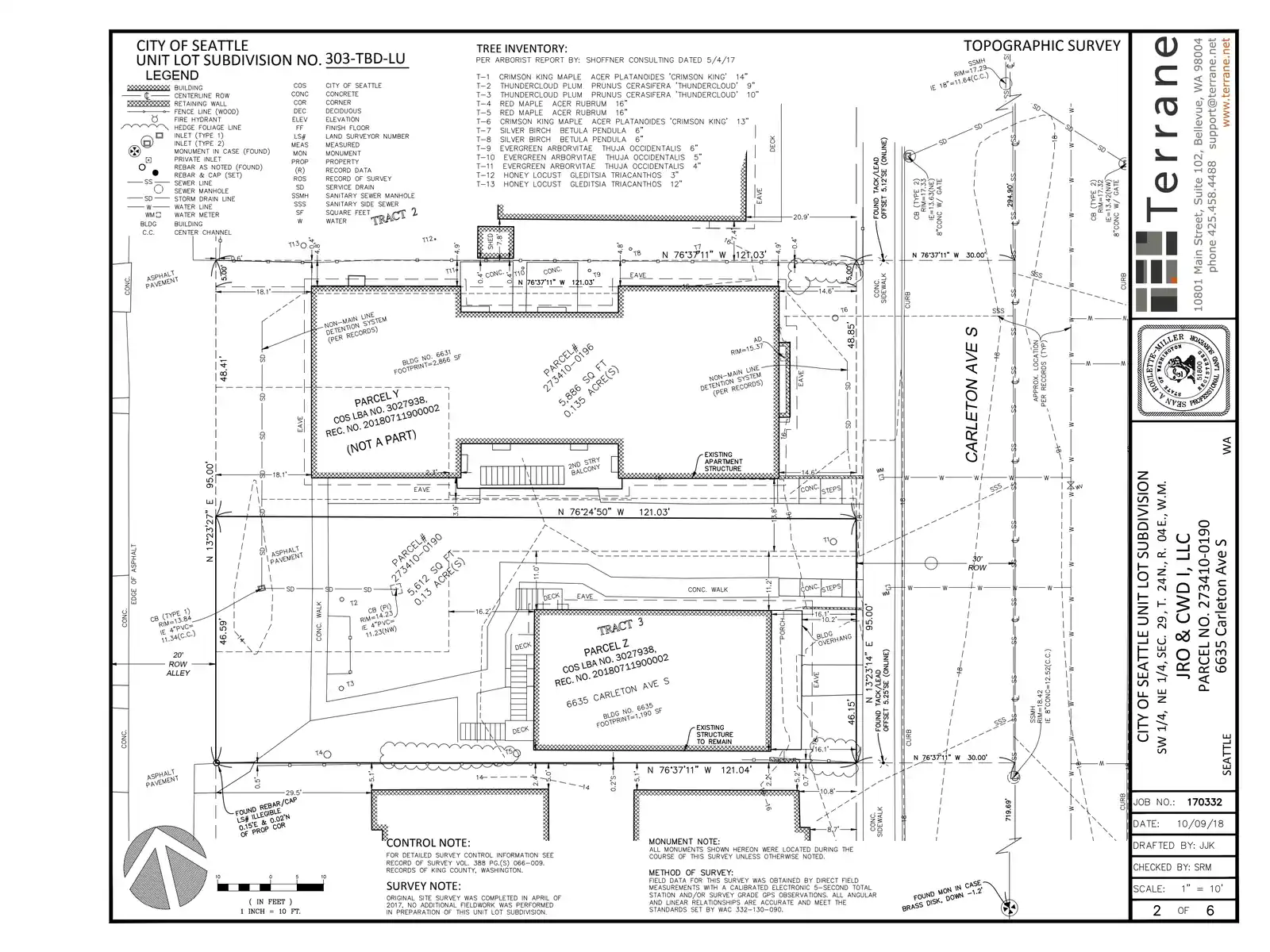 Site plan for 6635 Carleton Ave S