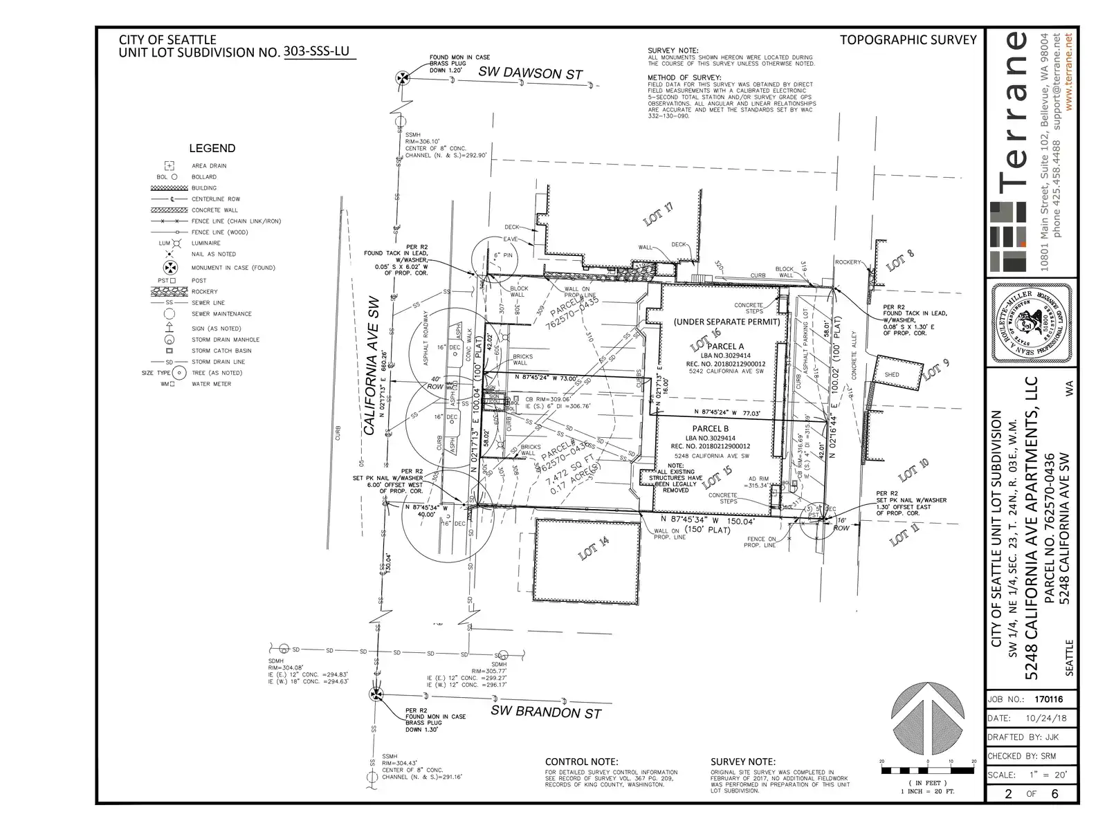 Site plan for 5248 California Ave SW