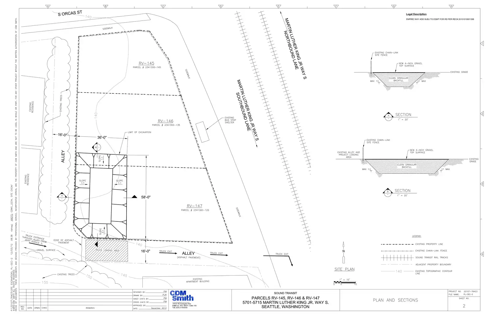 Site plan for 13530 Linden Ave N