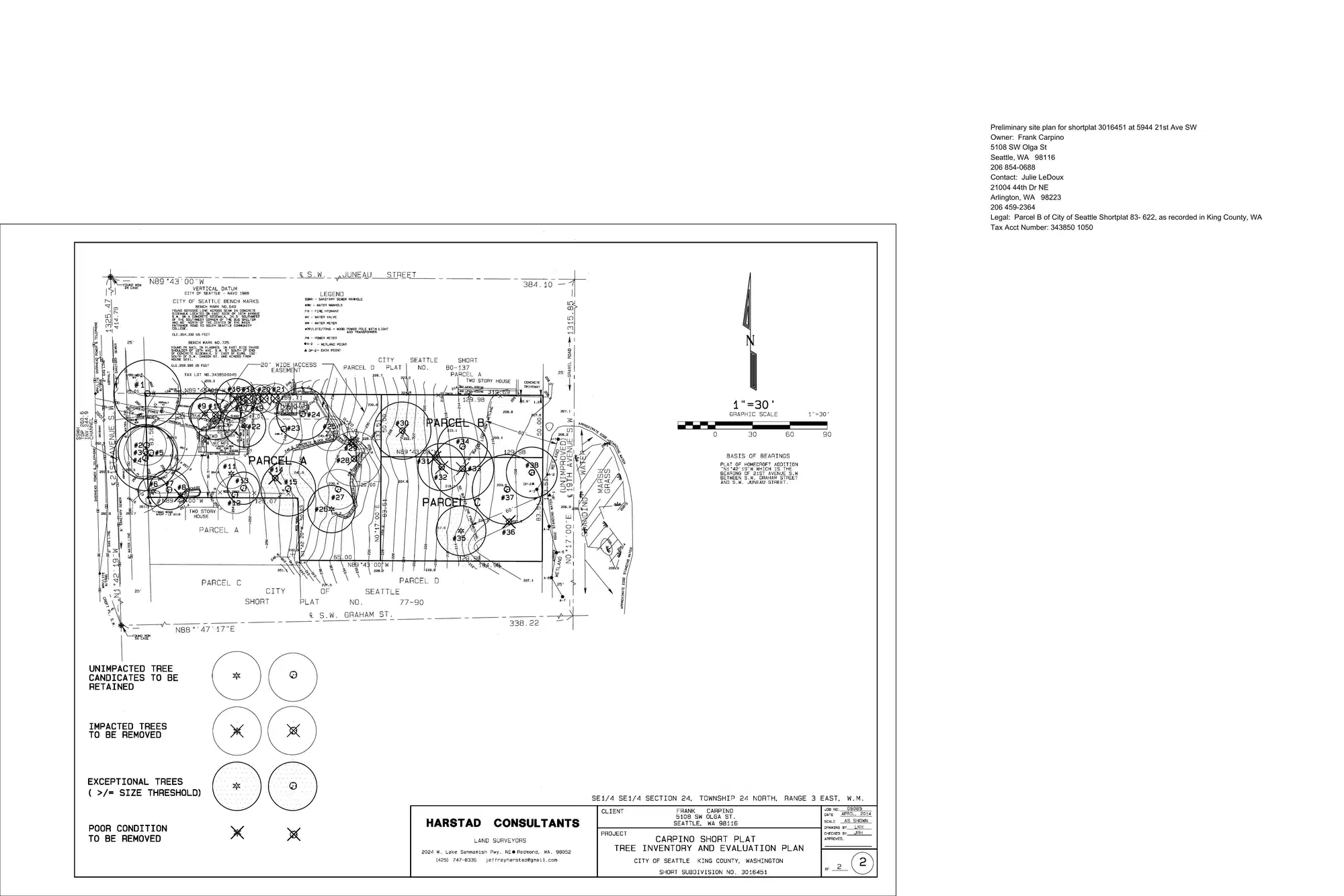 Site plan for 5940 21st Ave SW