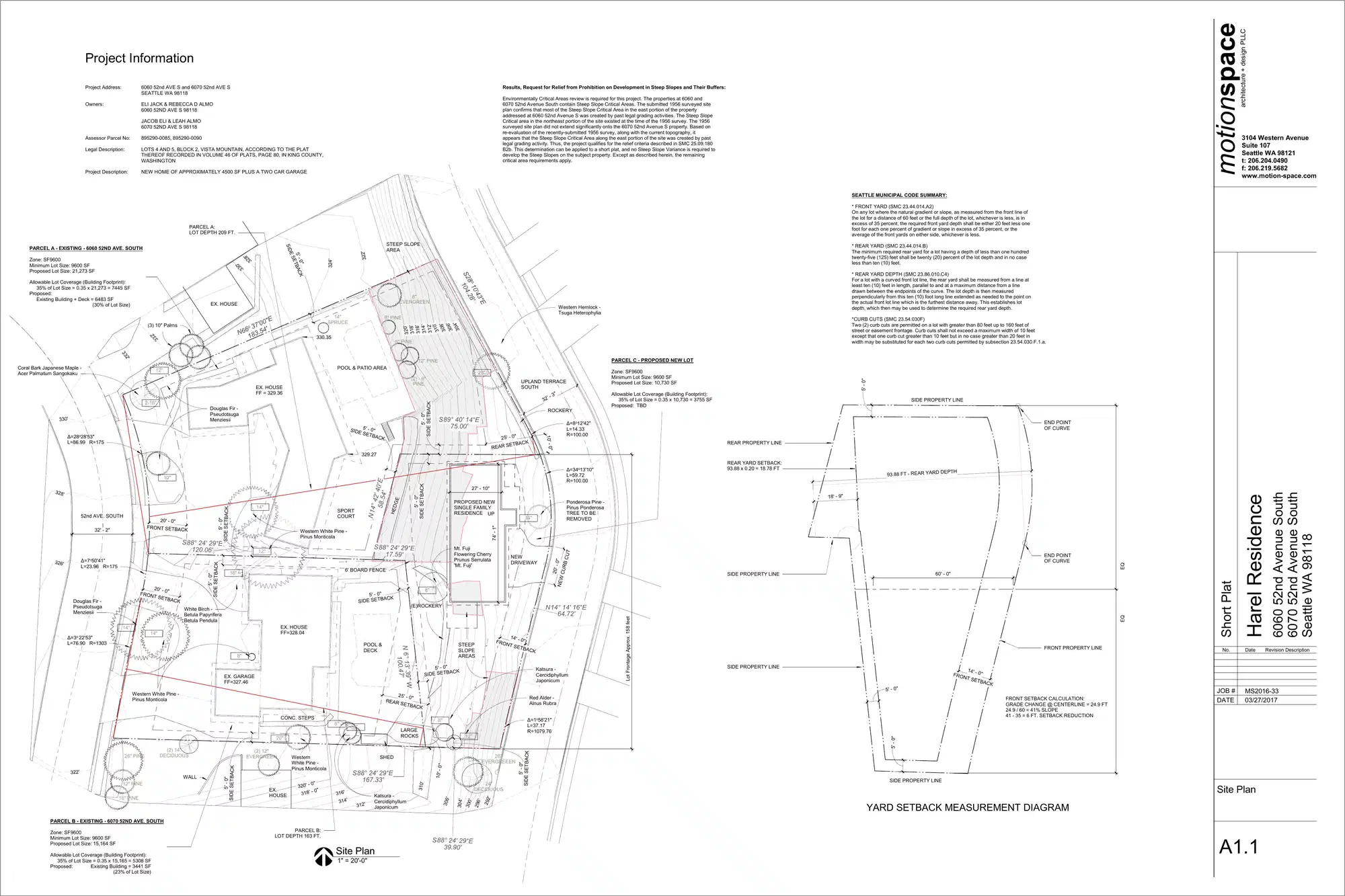 Site plan for 6045 Upland Ter S