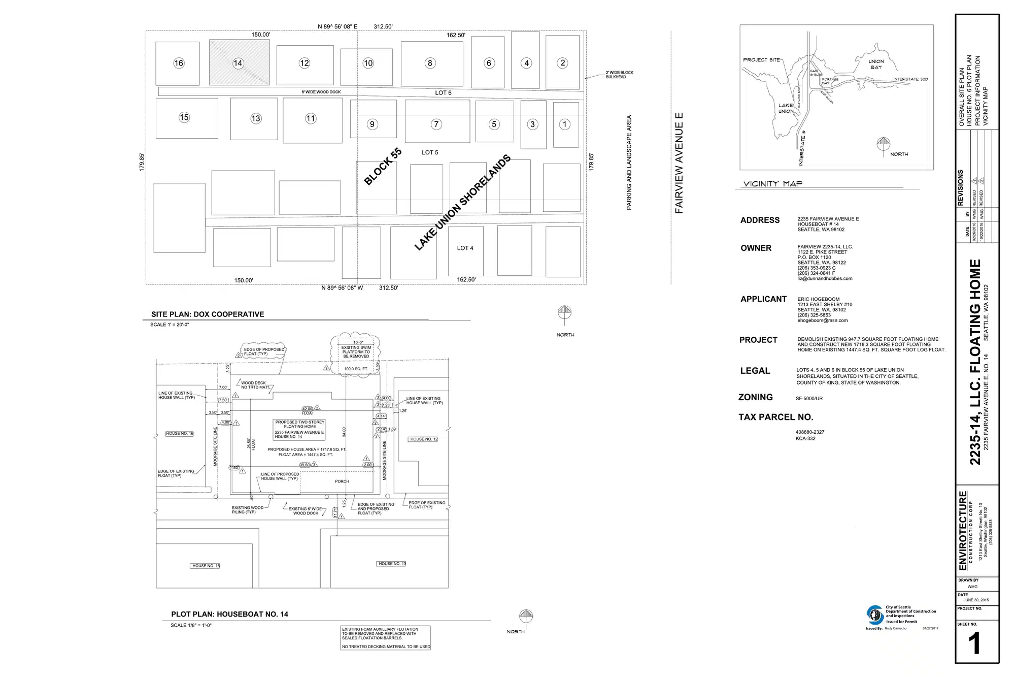 Site plan for 2235 Fairview Ave E