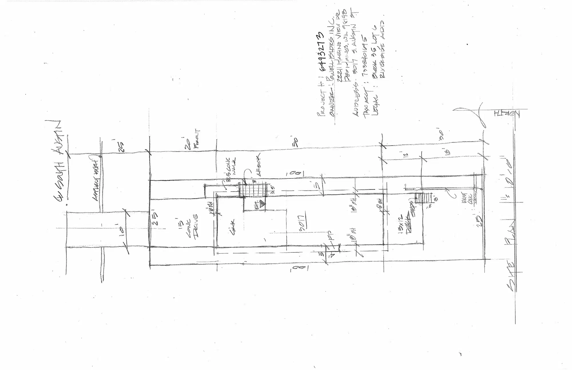 Site plan for 3017 S Austin St