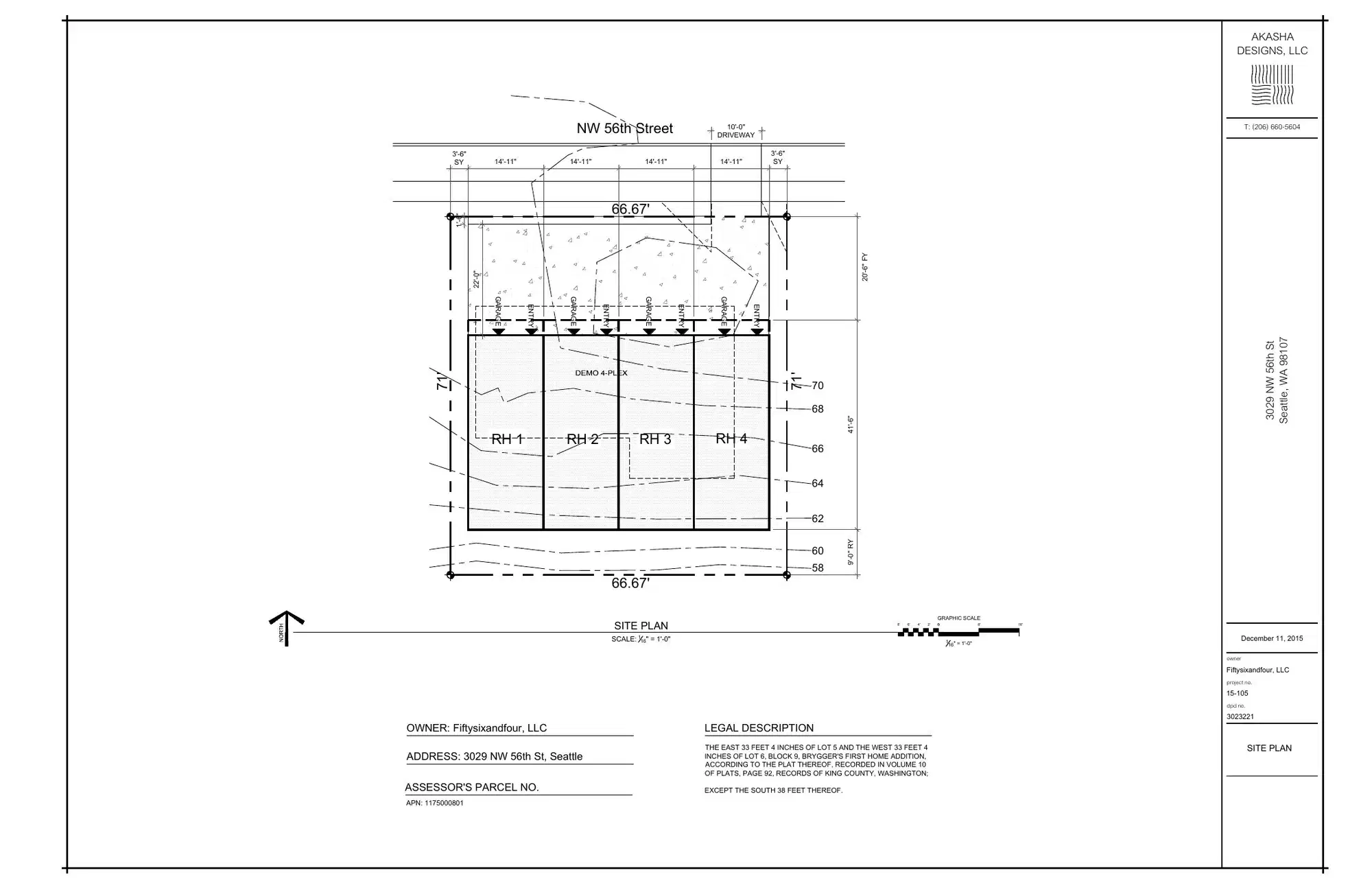 Site plan for 3029 NW 56th St