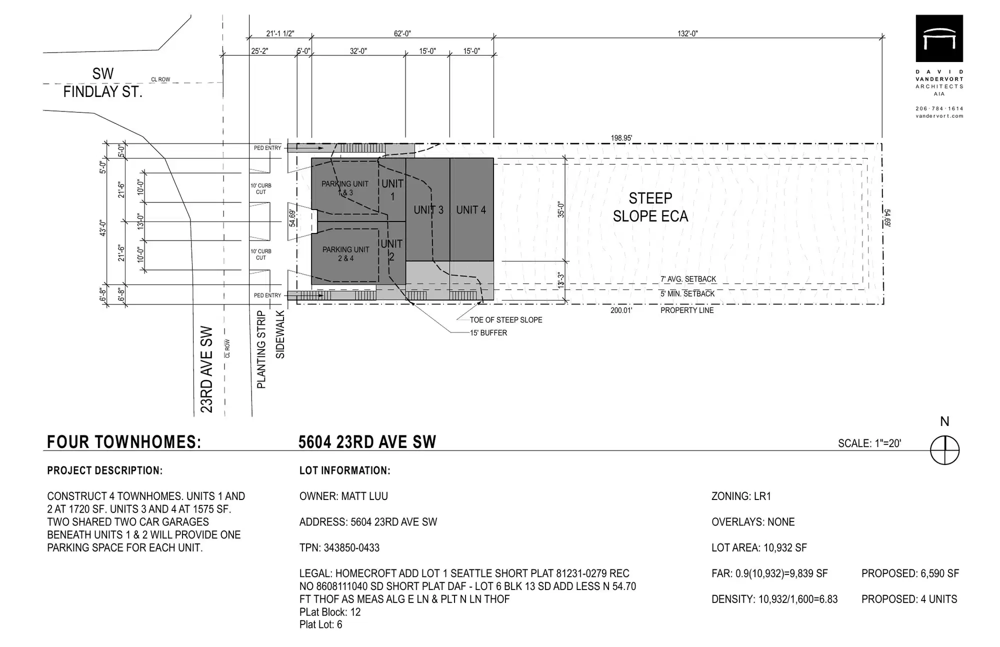 Site plan for 5604 23rd Ave SW