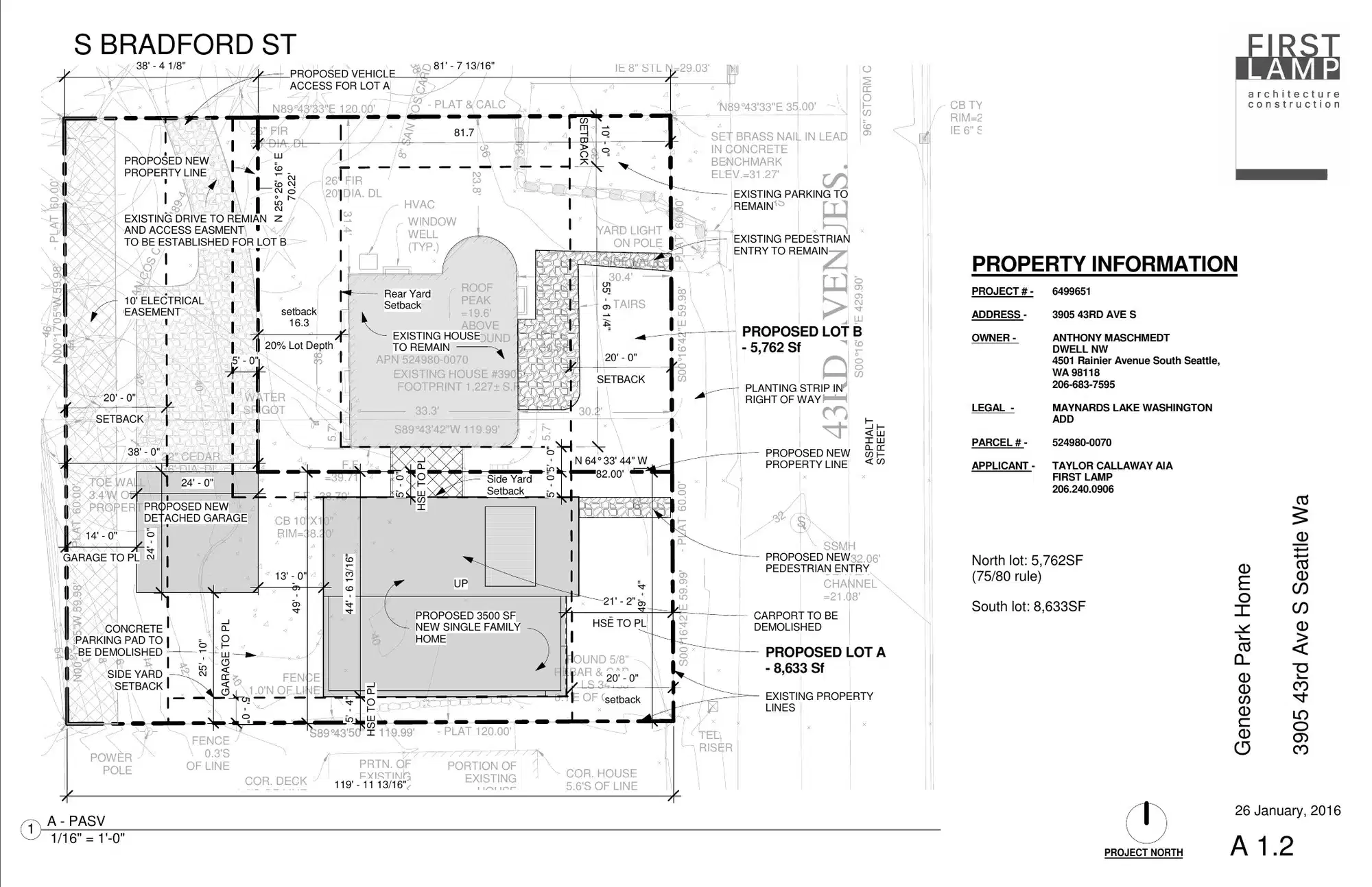 Site plan for 3909 43rd Ave S