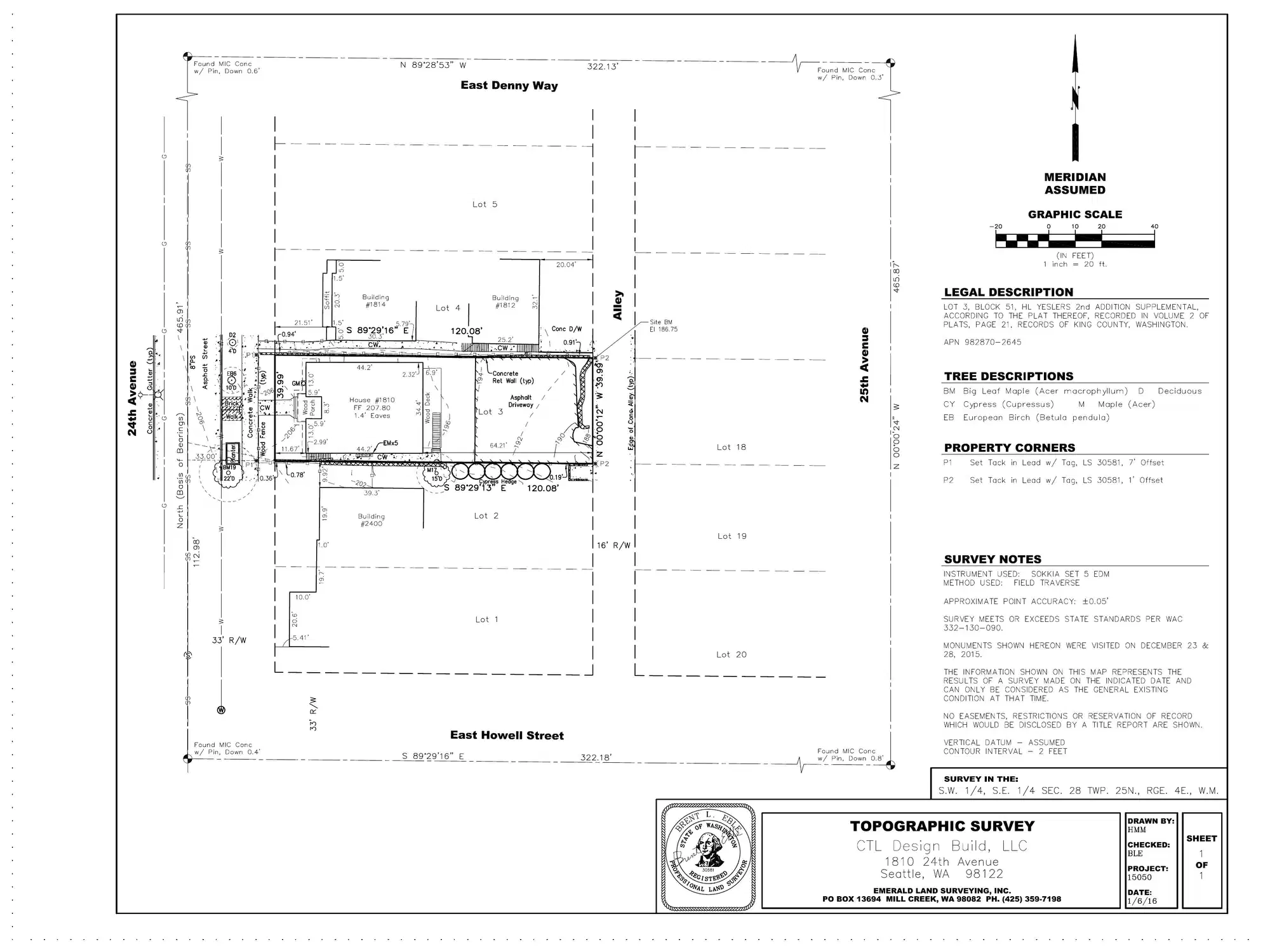 Site plan for 1808 24th Ave
