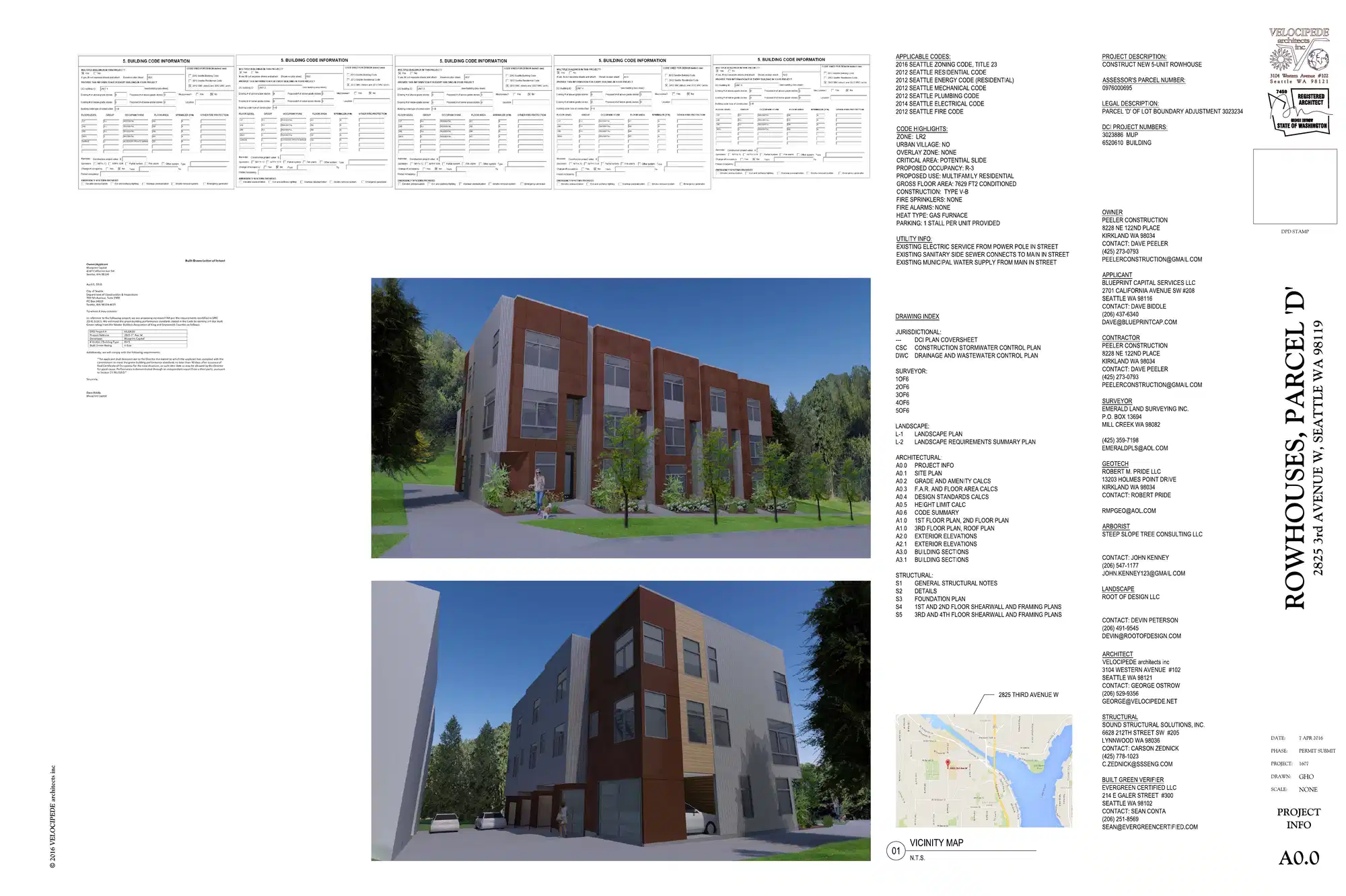 Site plan for 2825 3rd Ave W