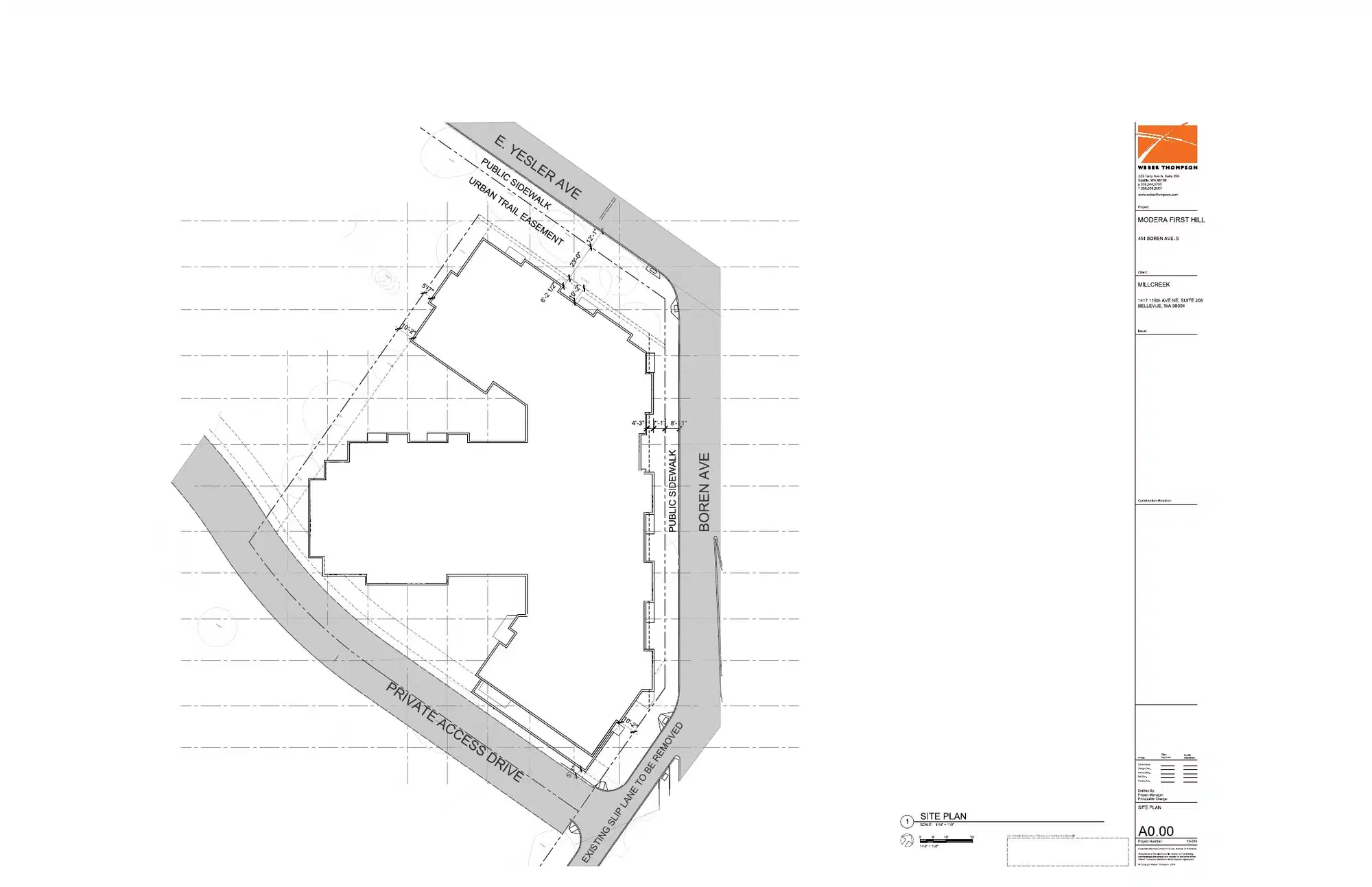 Site plan for 125 Boren Ave S