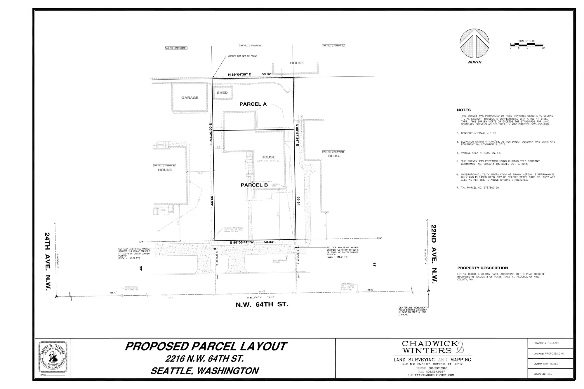 Site plan for 2218 NW 64th St