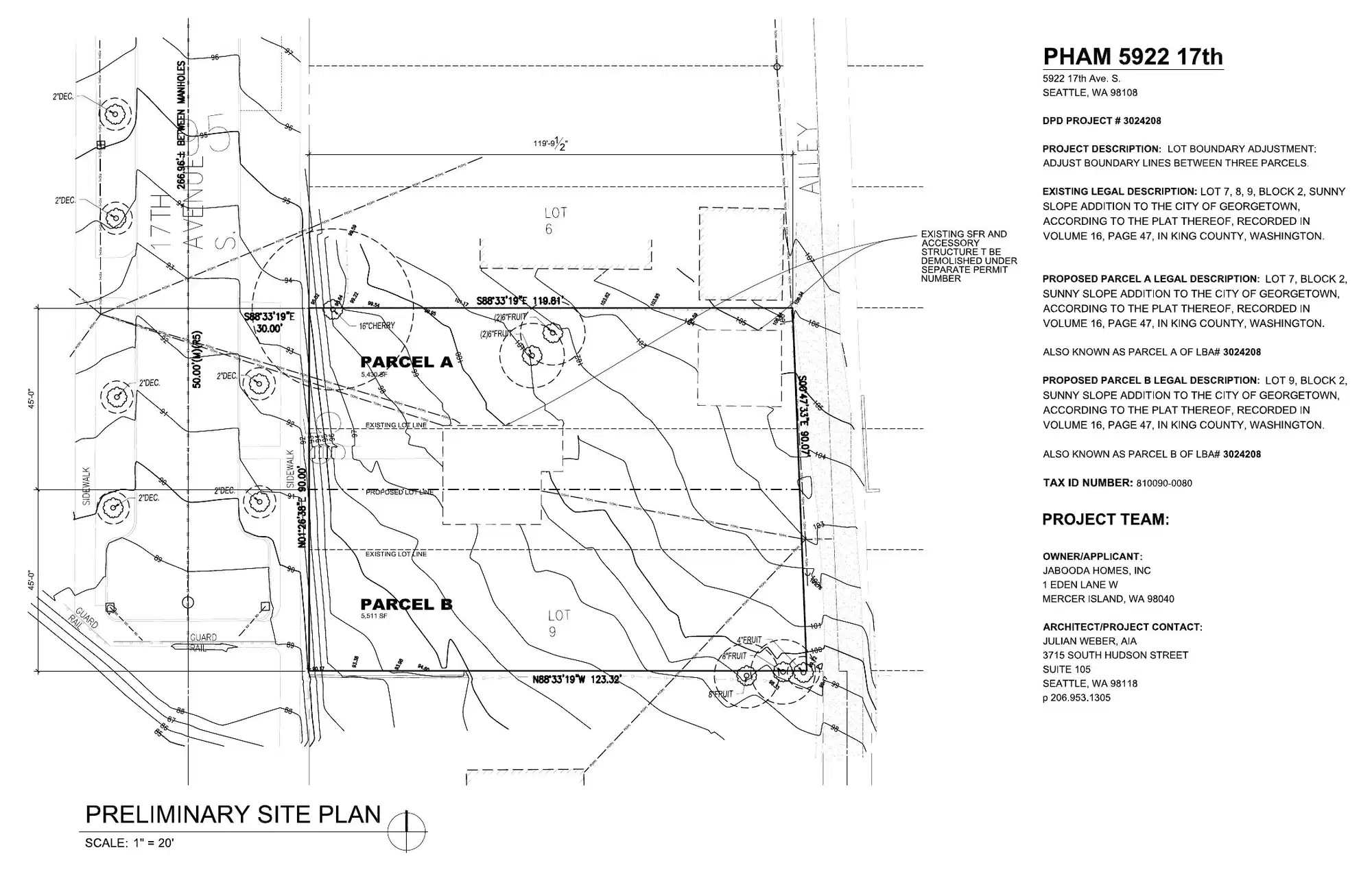Site plan for 5926 17th Ave S