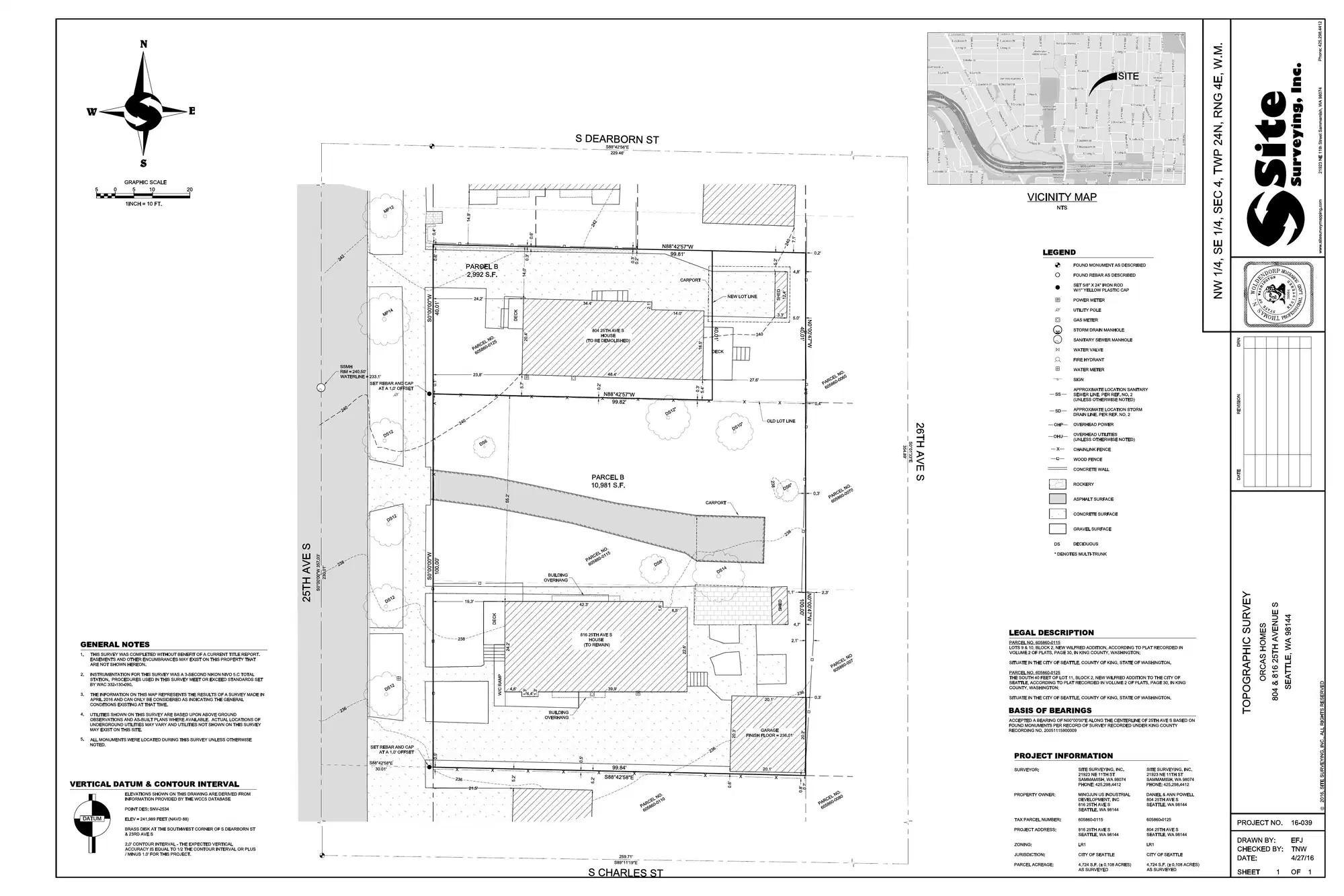 Site plan for 804 25th Ave S