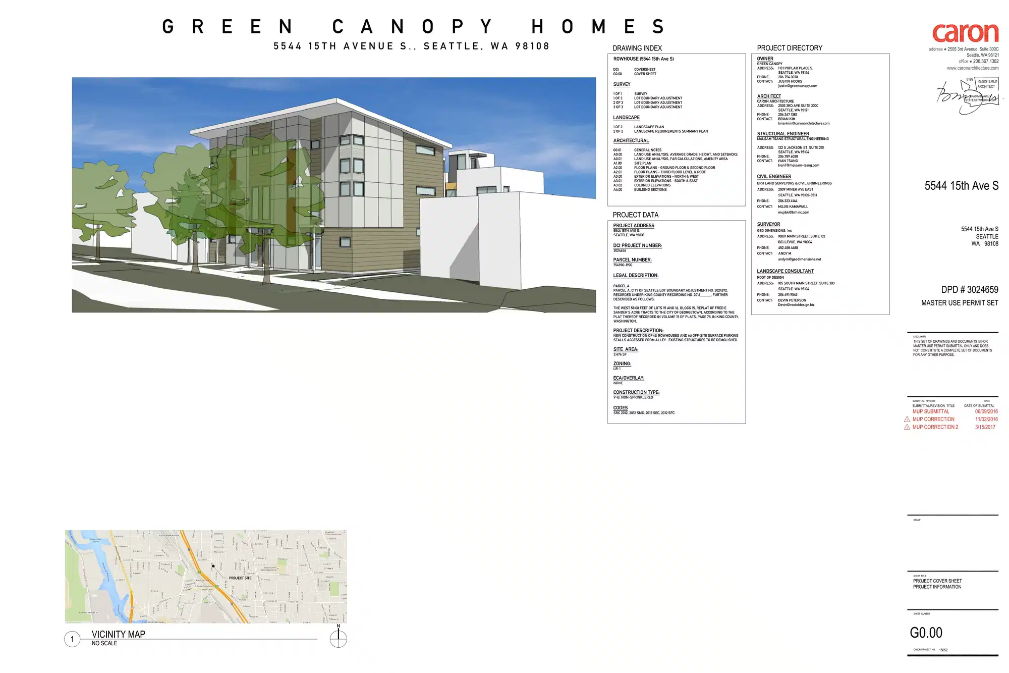 Site plan for 5544 15th Ave S