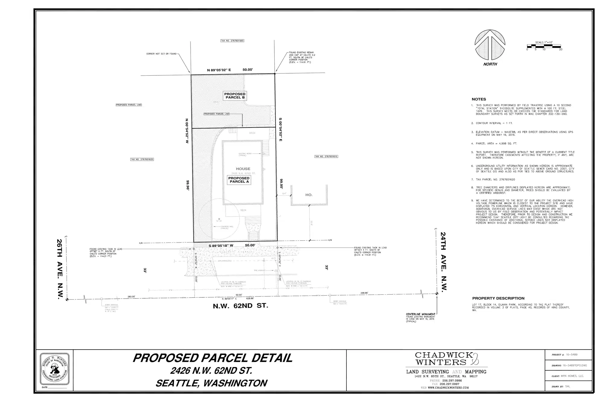 Site plan for 2426 NW 62nd St