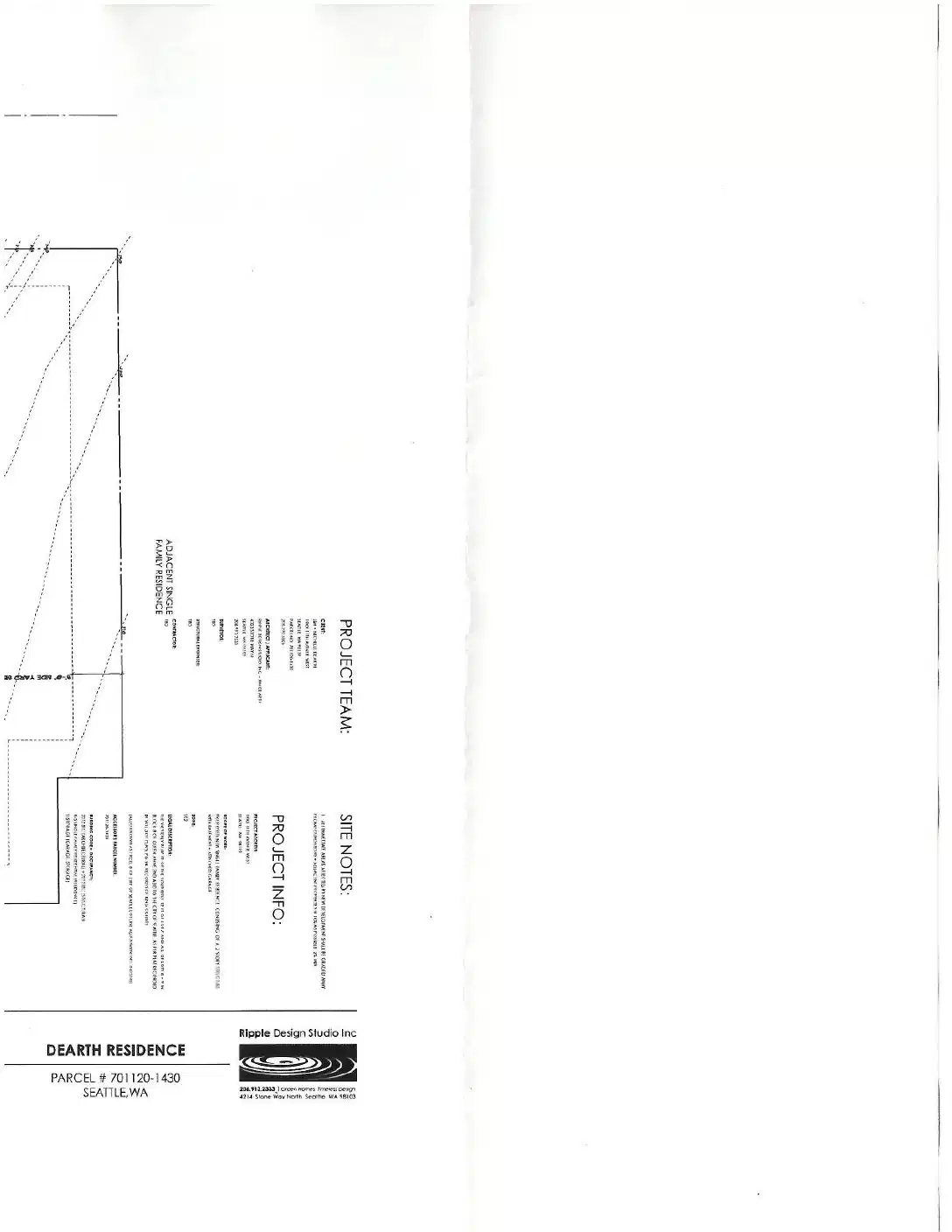 Site plan for 1934 11th Ave W