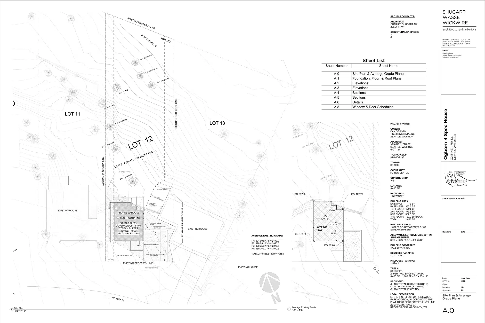 Site plan for 3214 NE 117th St