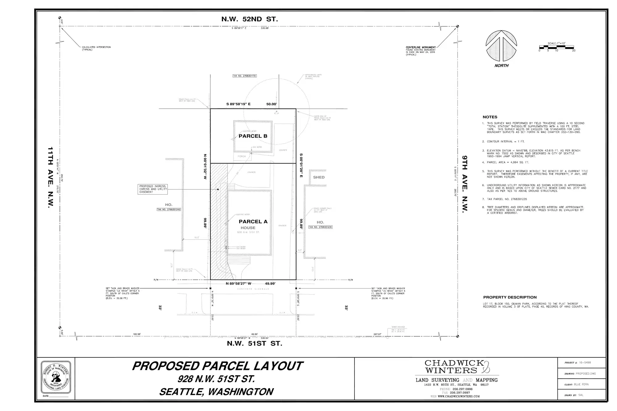 Site plan for 928 NW 51st St