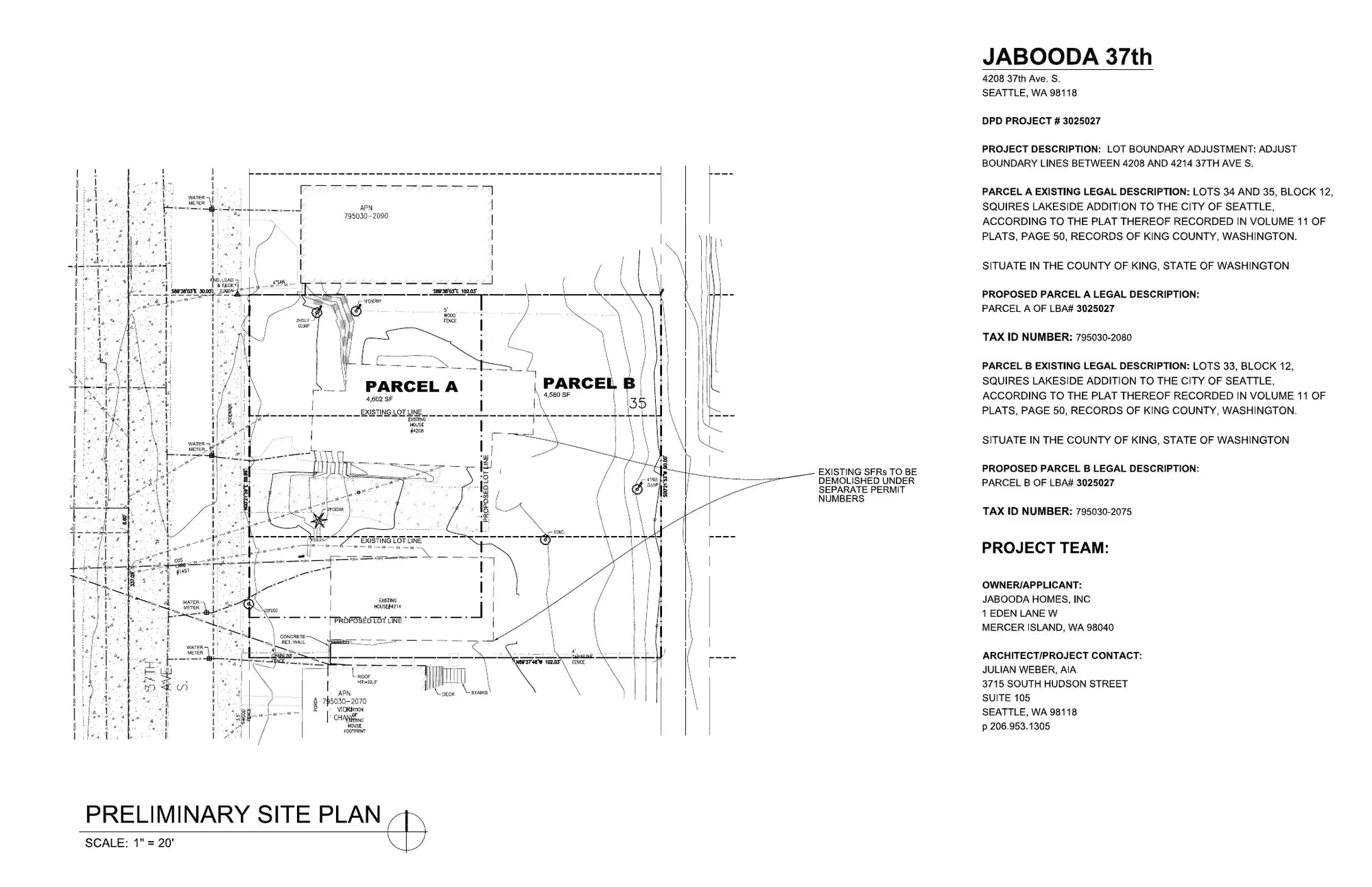 Site plan for 4208 37th Ave S