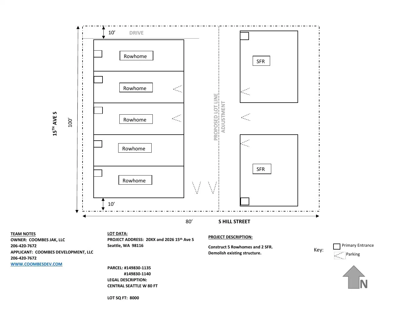 Site plan for 2026 15th Ave S