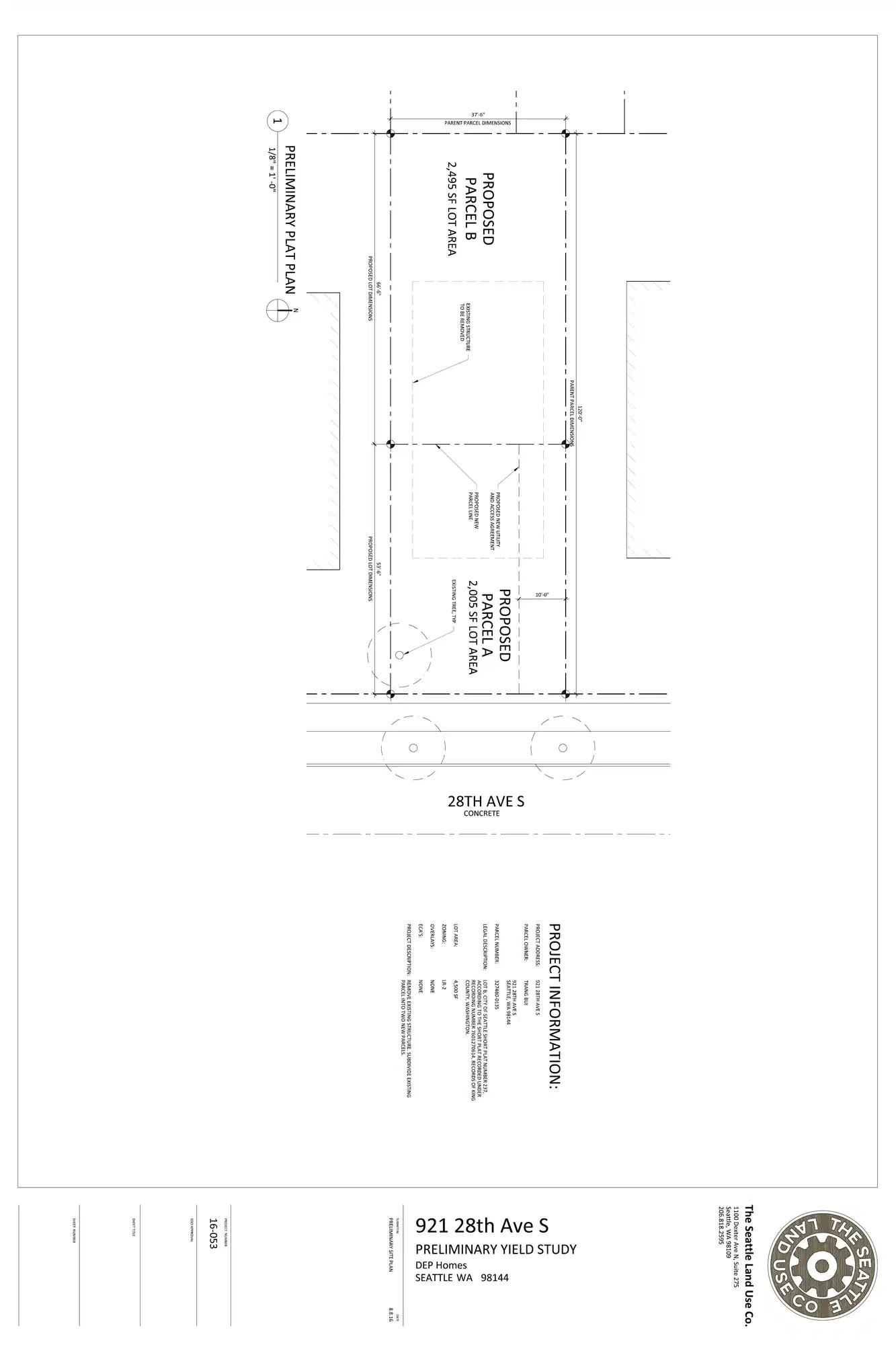 Site plan for 919 28th Ave S
