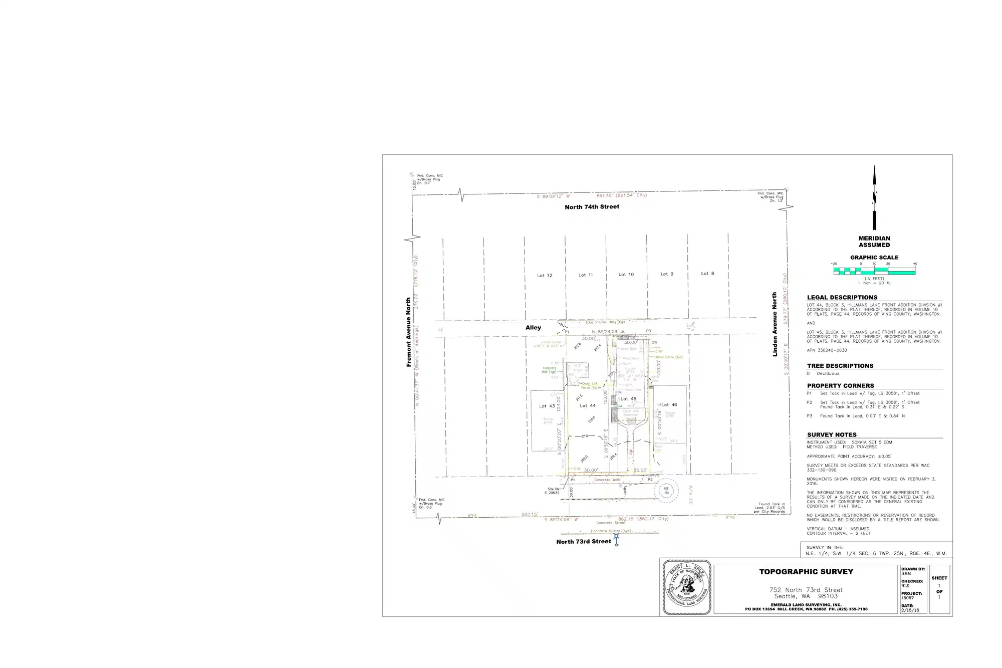 Site plan for 752 N 73rd St