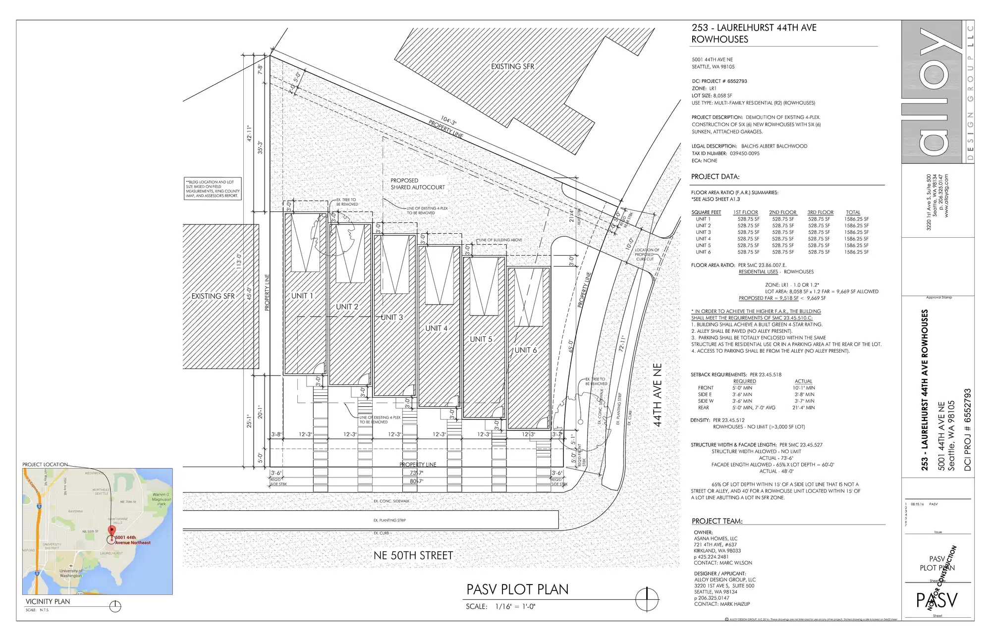 Site plan for 4270 NE 50th St